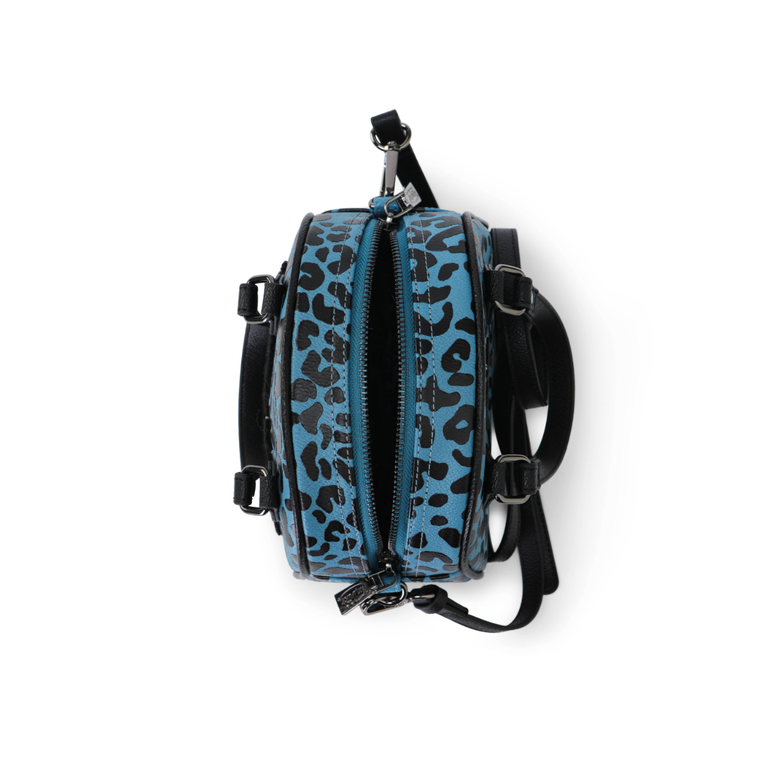 Von Dutch Cheetah Blueberry Bowling Bag - Image 5