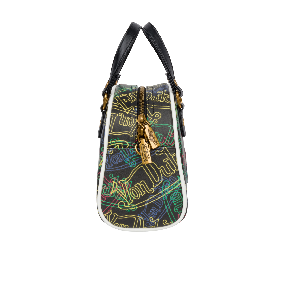 Von Dutch Neon Multi-Logo Bowling Bag - Image 2