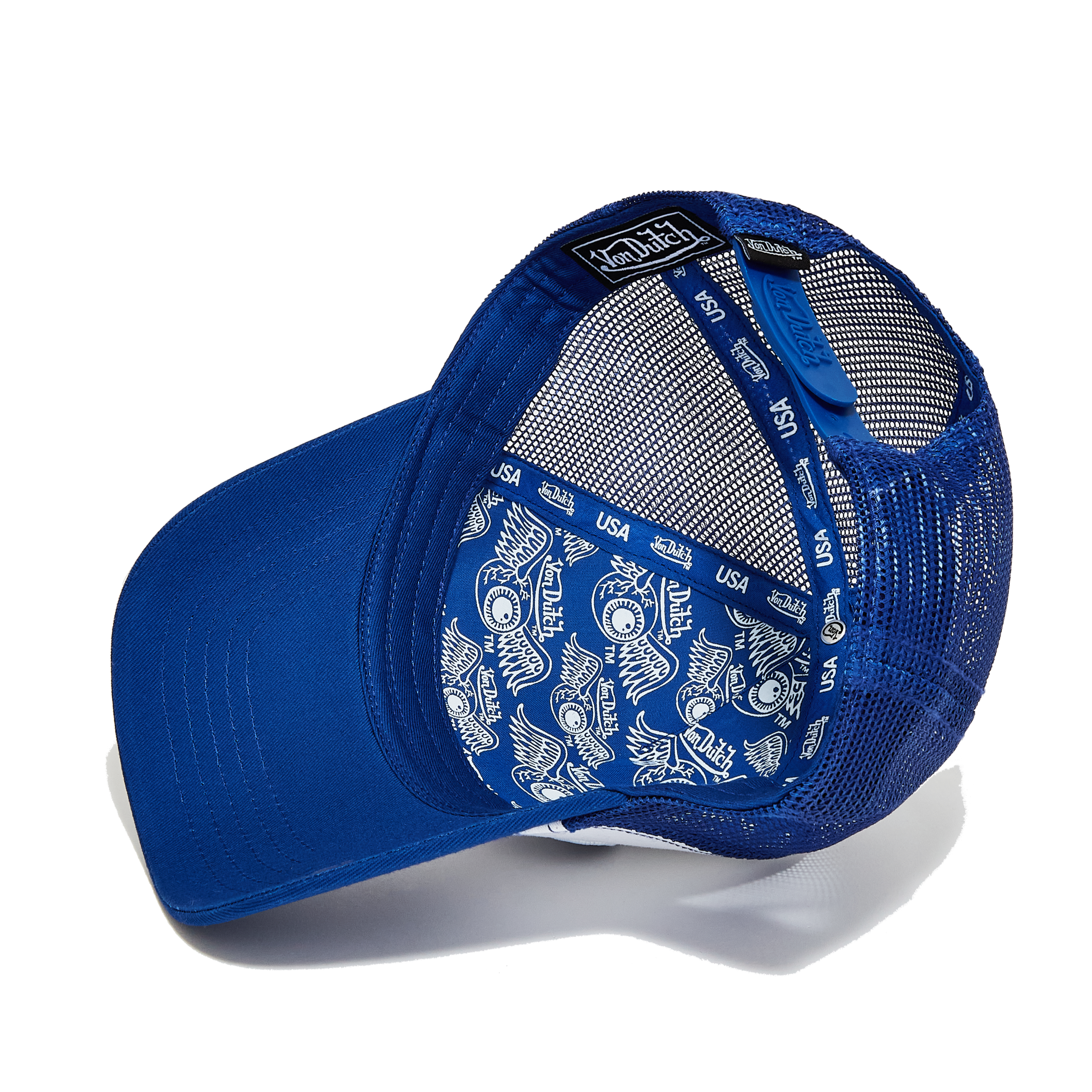Von Dutch Blue & White Trucker Hat - Image 4