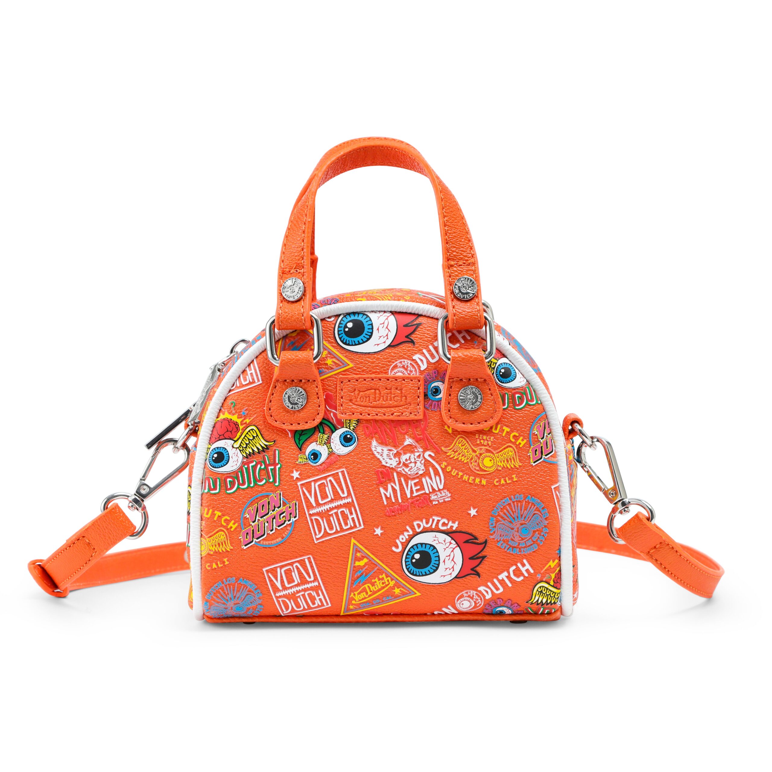 Von Dutch Mini Bowling Bag - Orange Jax - Image 5