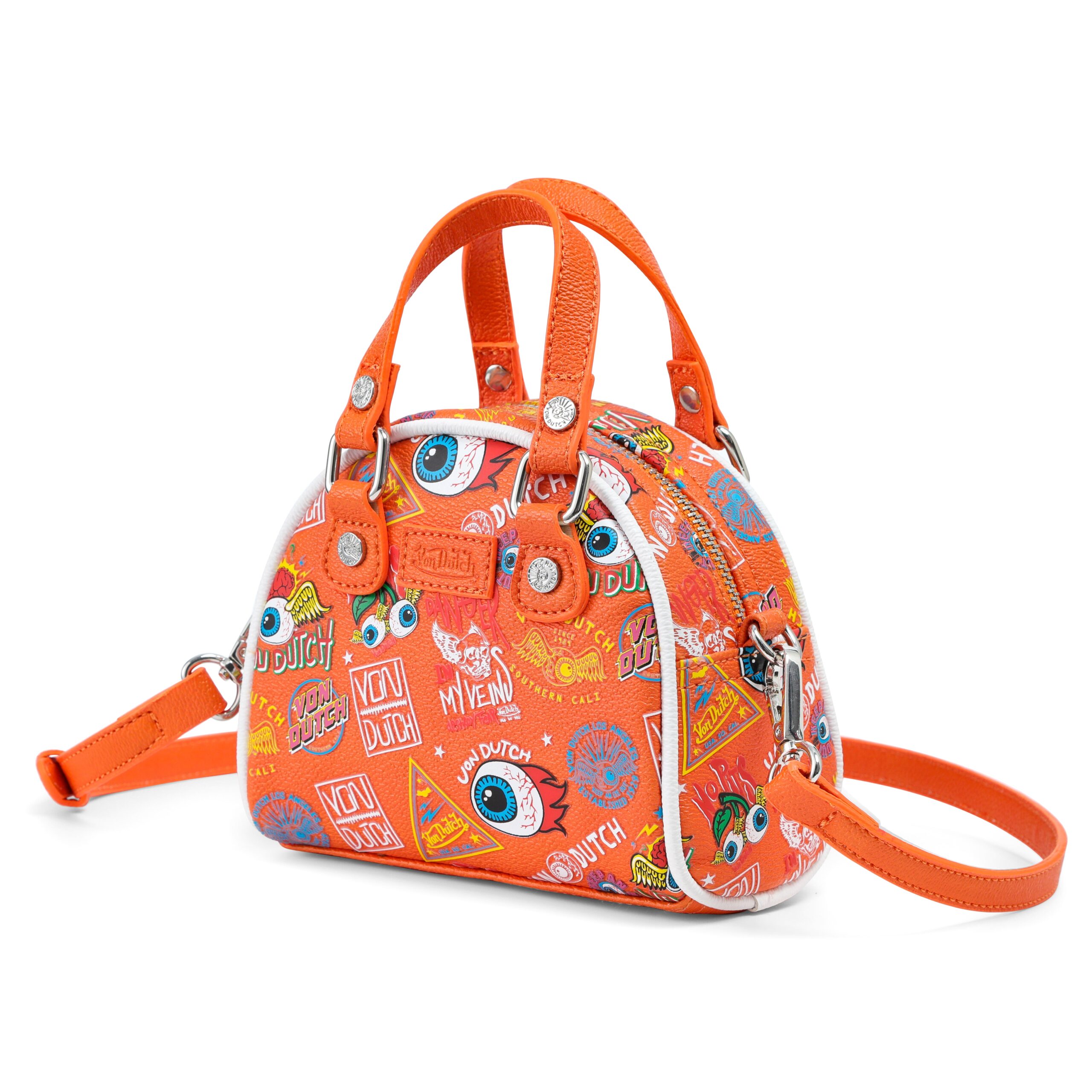 Von Dutch Mini Bowling Bag - Orange Jax - Image 2