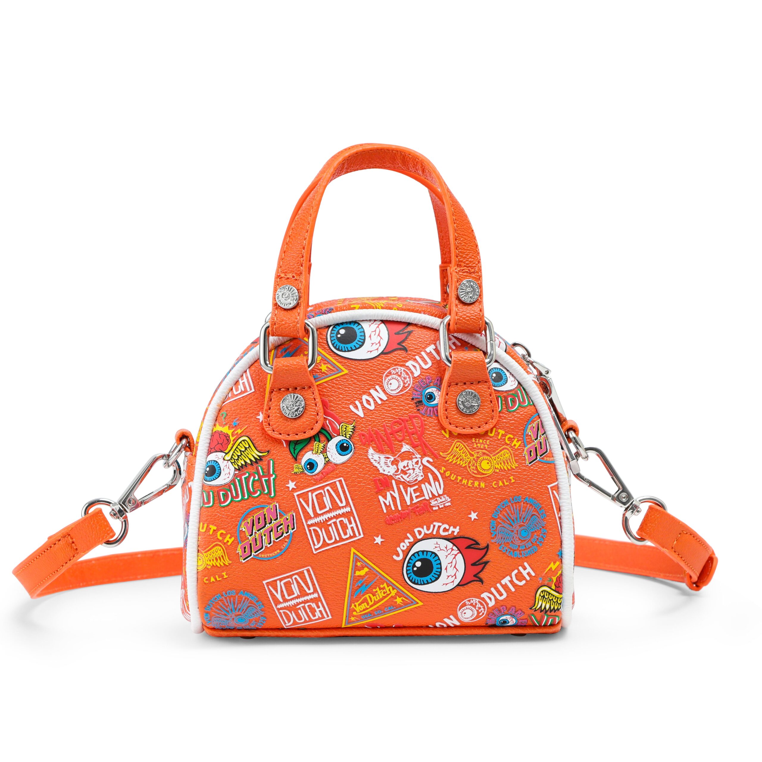 Von Dutch Mini Bowling Bag - Orange Jax - Image 7