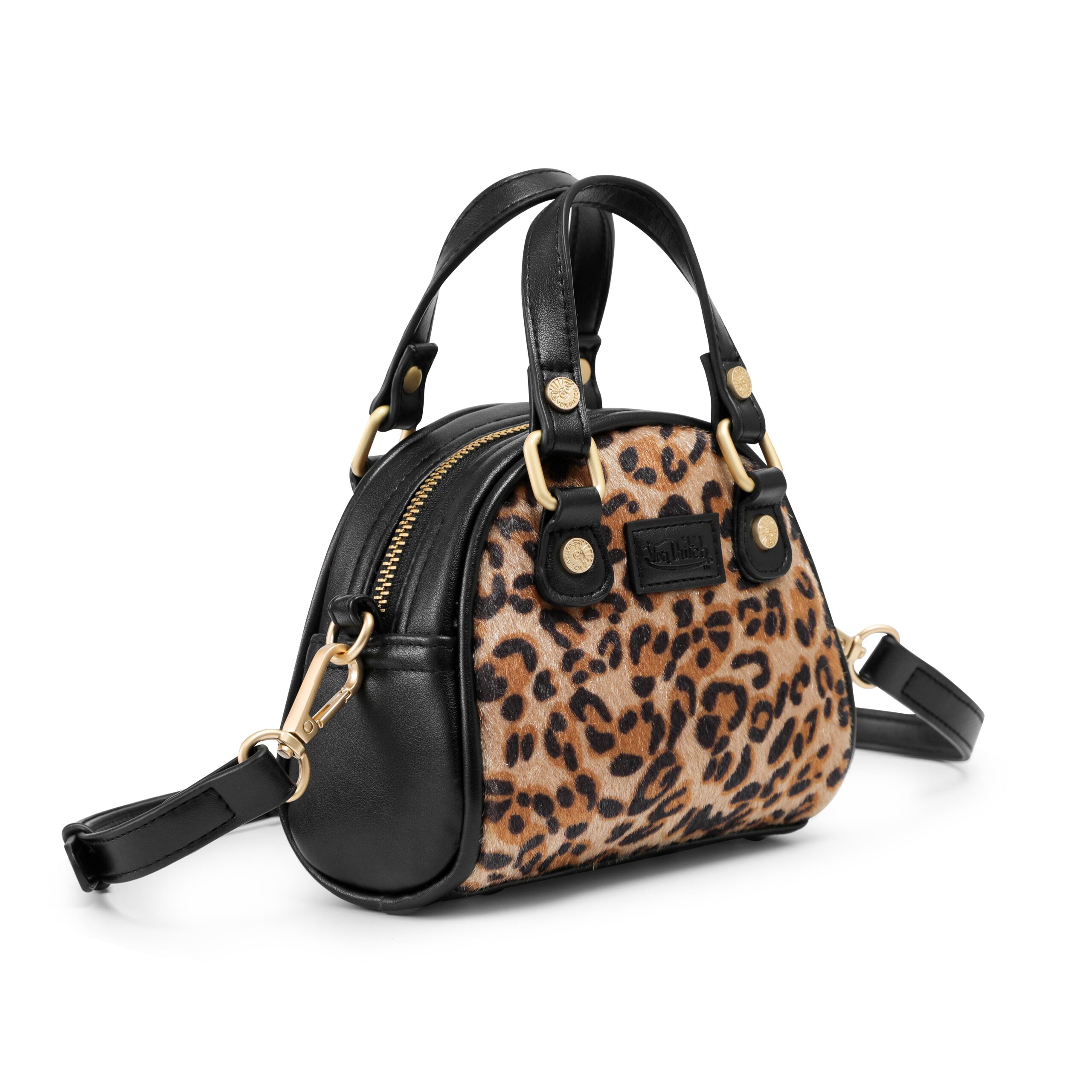 Von Dutch Mini Bowling Bag - Classic Leopard - Image 4