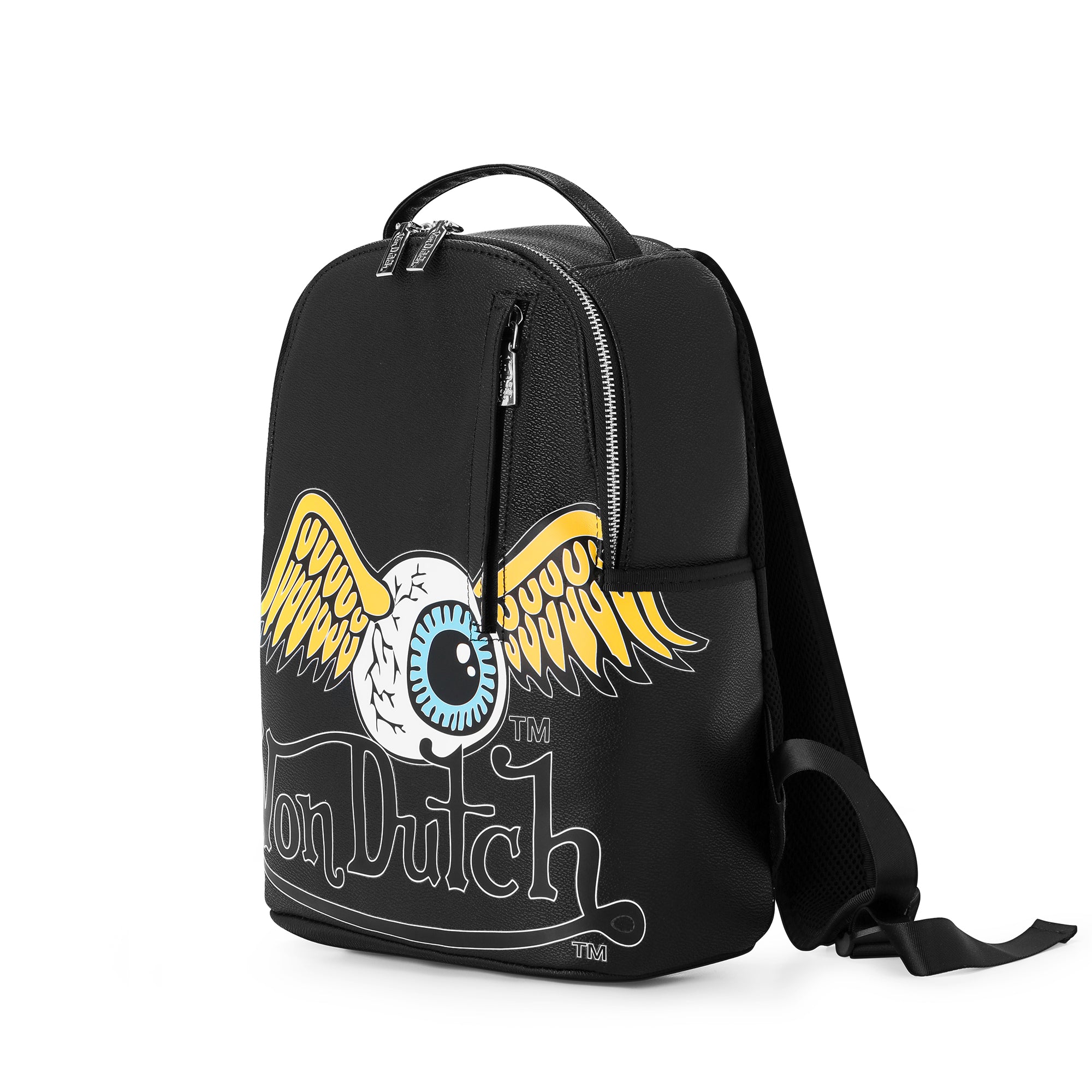 Von Dutch Large Black Flying Eye Backpack - Image 2