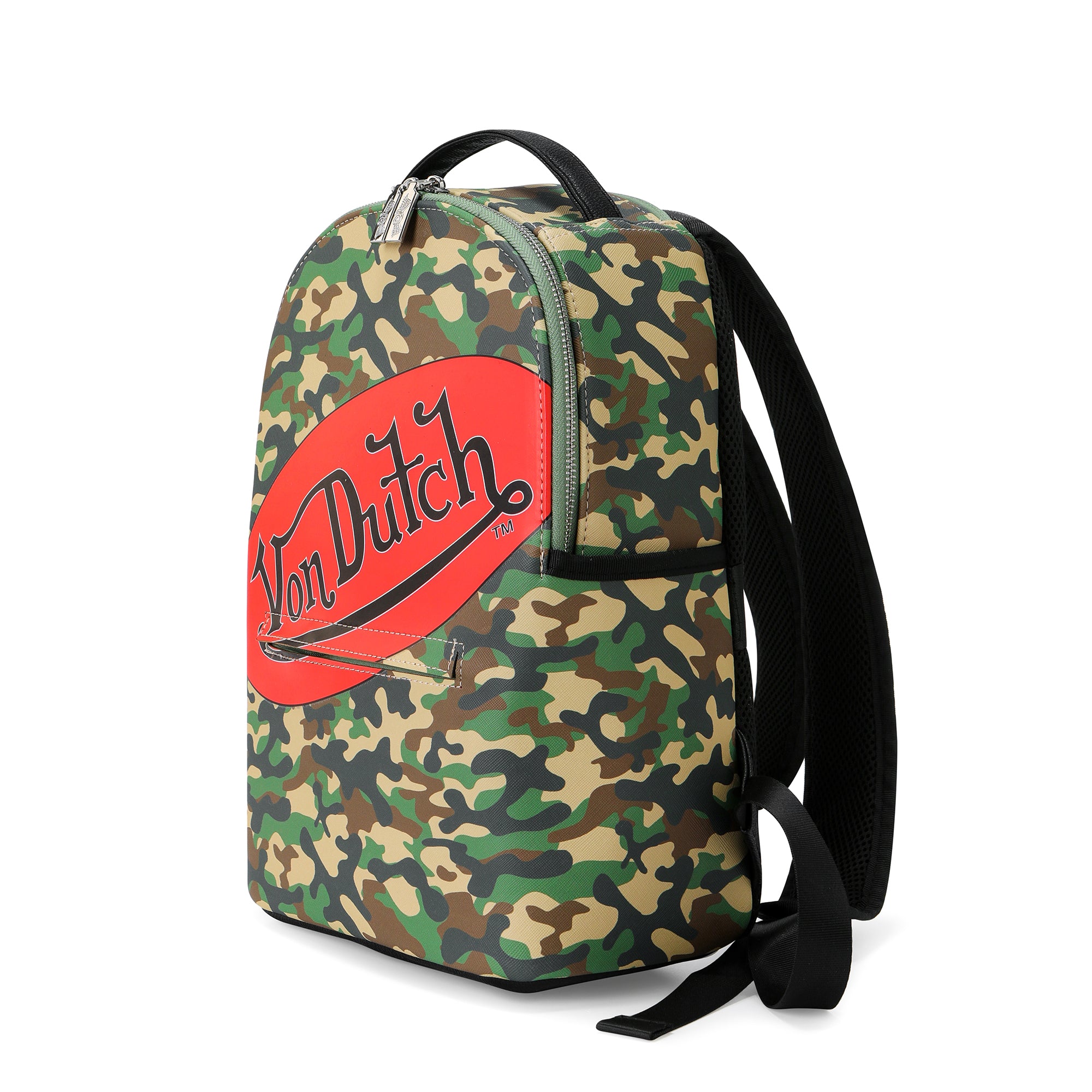 Von Dutch Small Sized Green Camo Backpack - Image 2