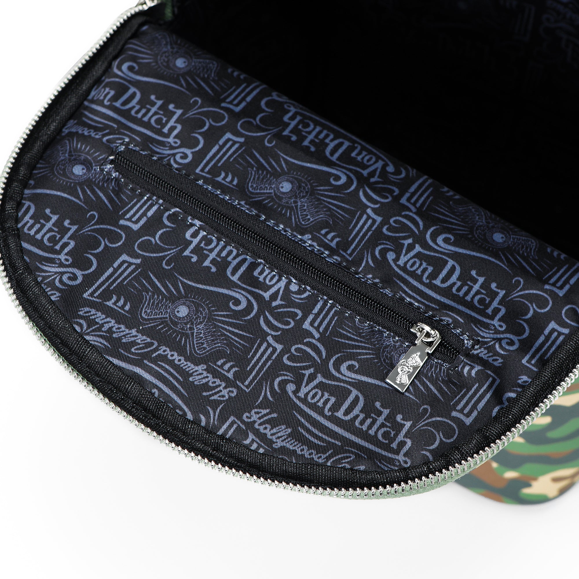 Von Dutch Small Sized Green Camo Backpack - Image 5