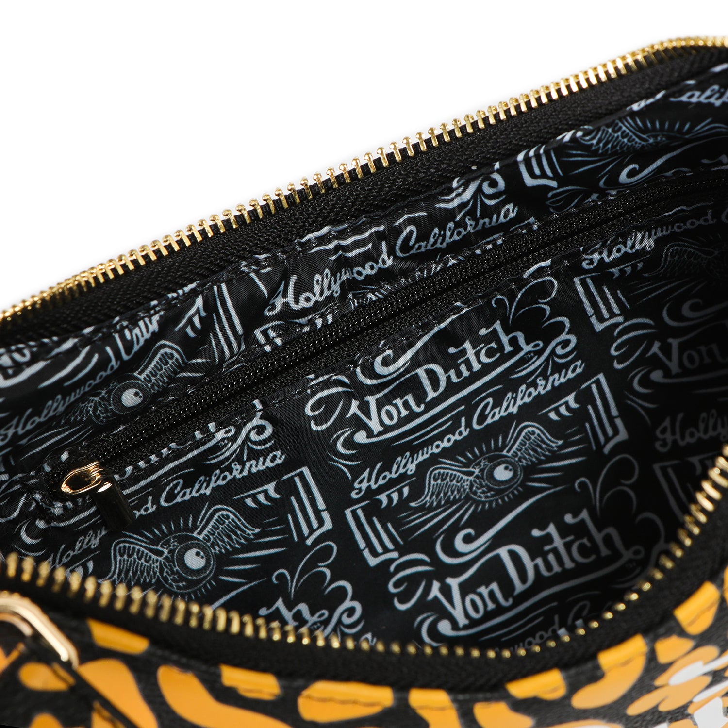 Von Dutch Orange Cheetah Shoulder Bag - Image 5