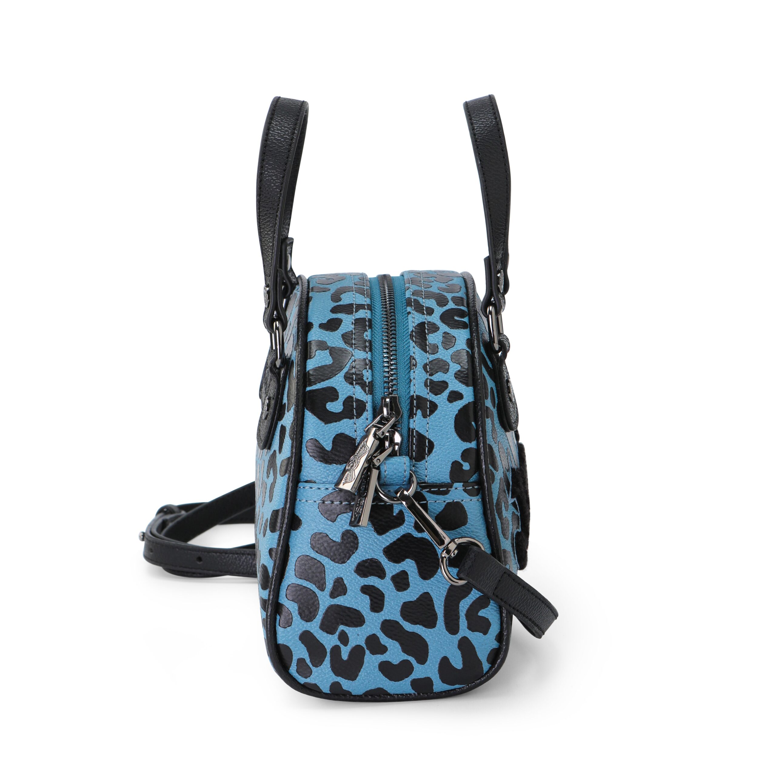 Von Dutch Cheetah Blueberry Bowling Bag - Image 3