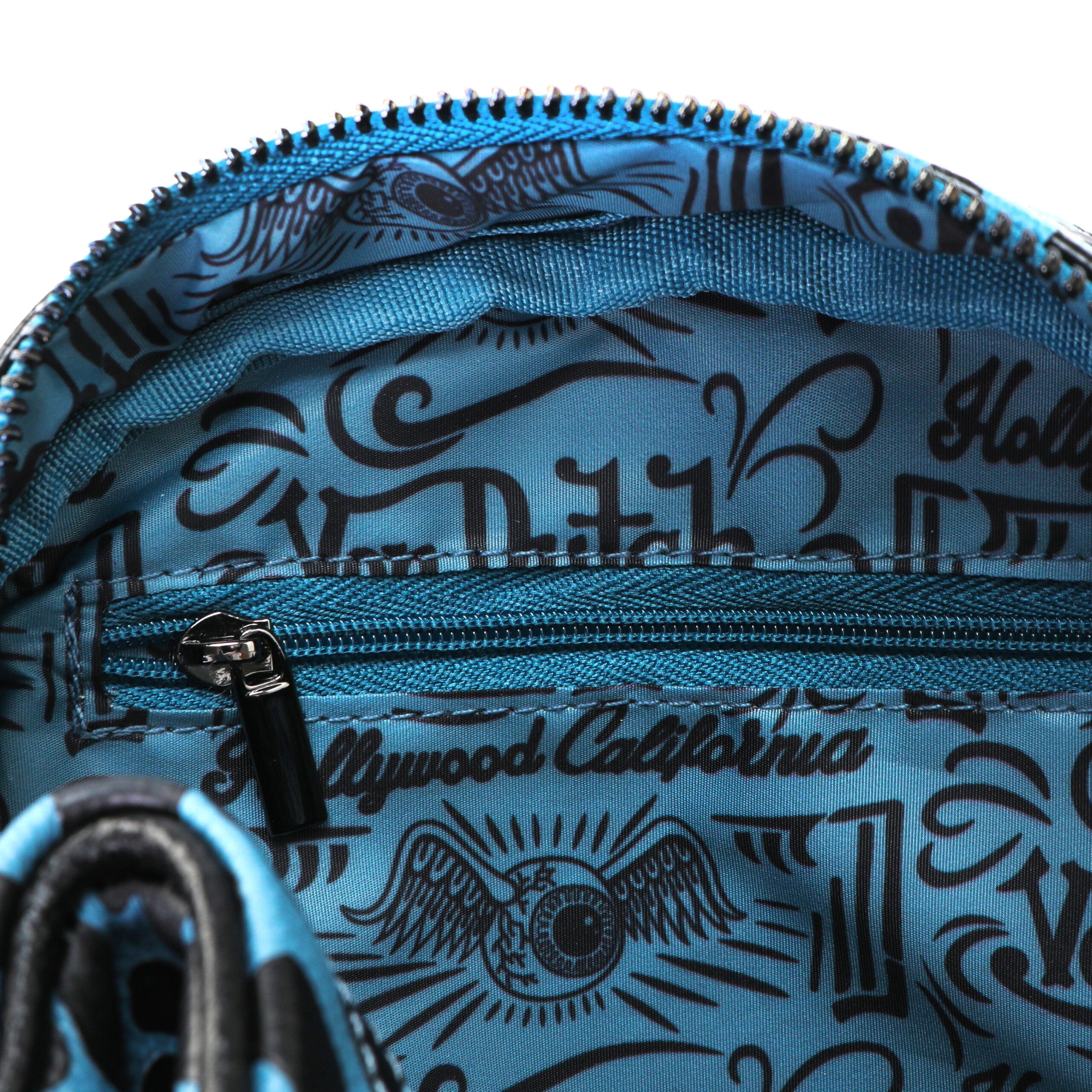 Von Dutch Cheetah Blueberry Bowling Bag - Image 6
