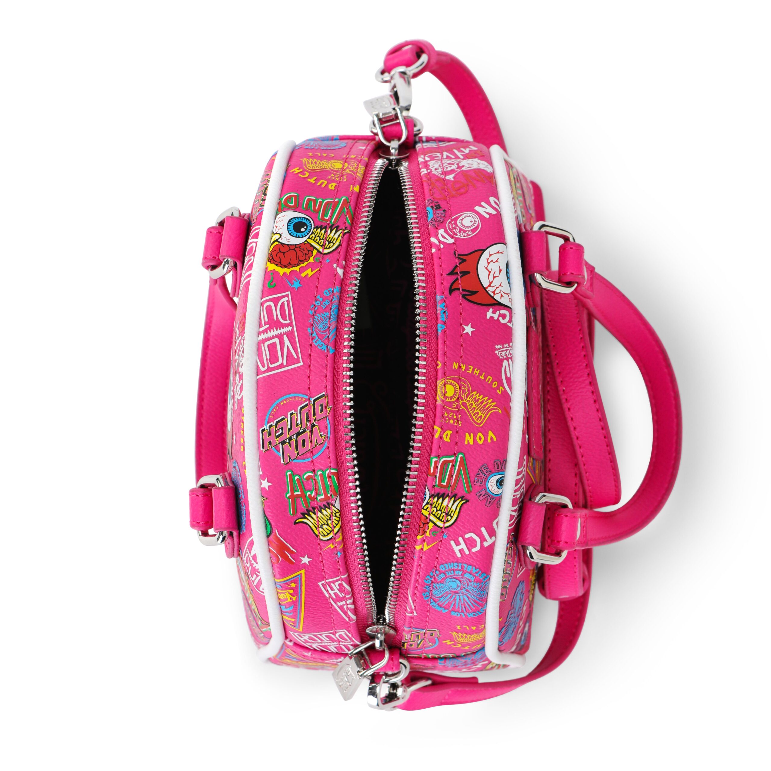 Von Dutch Hot Pink Jax Bowling Bag - Image 5
