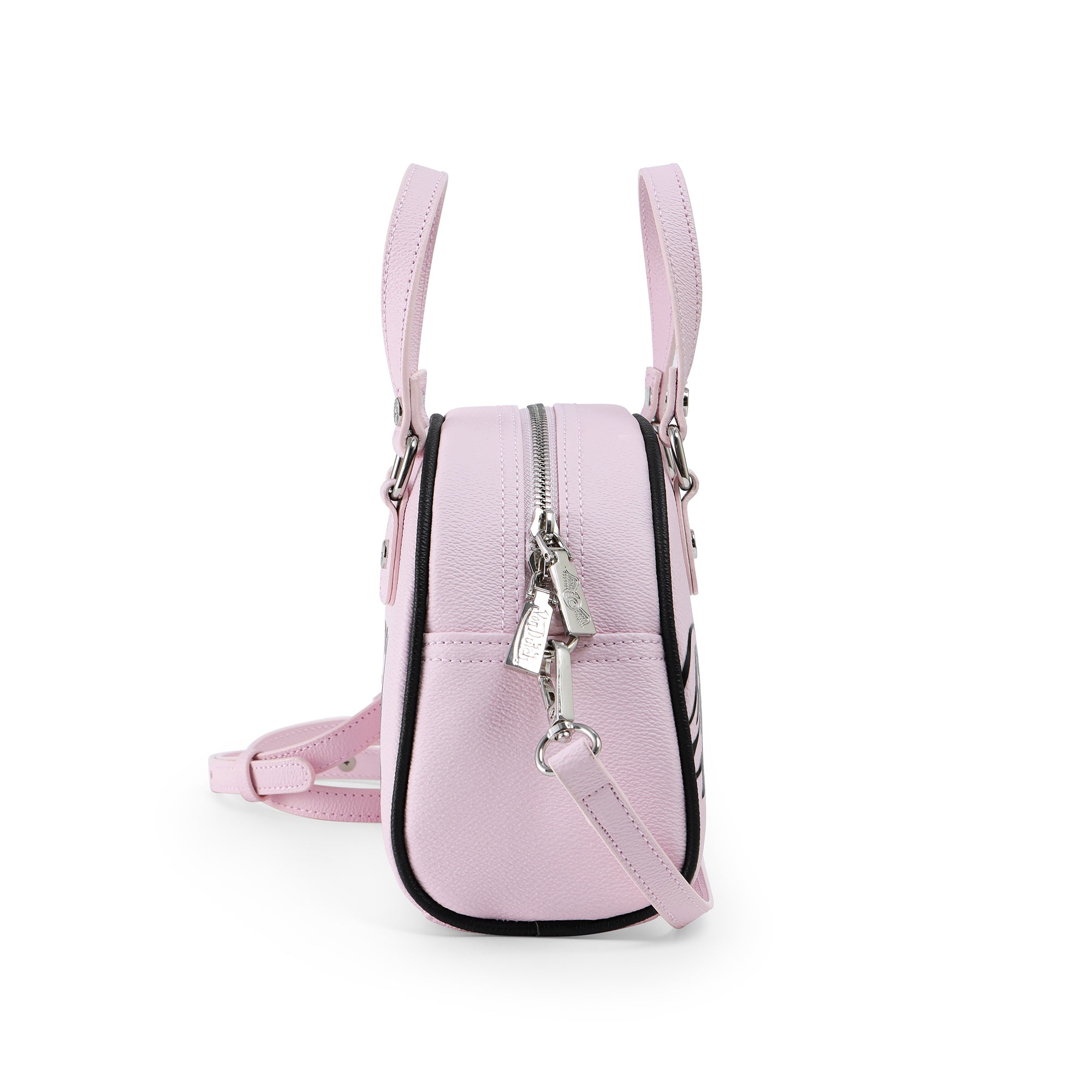 Von Dutch Pink & Black Two-Tone Bowling Bag - Image 4