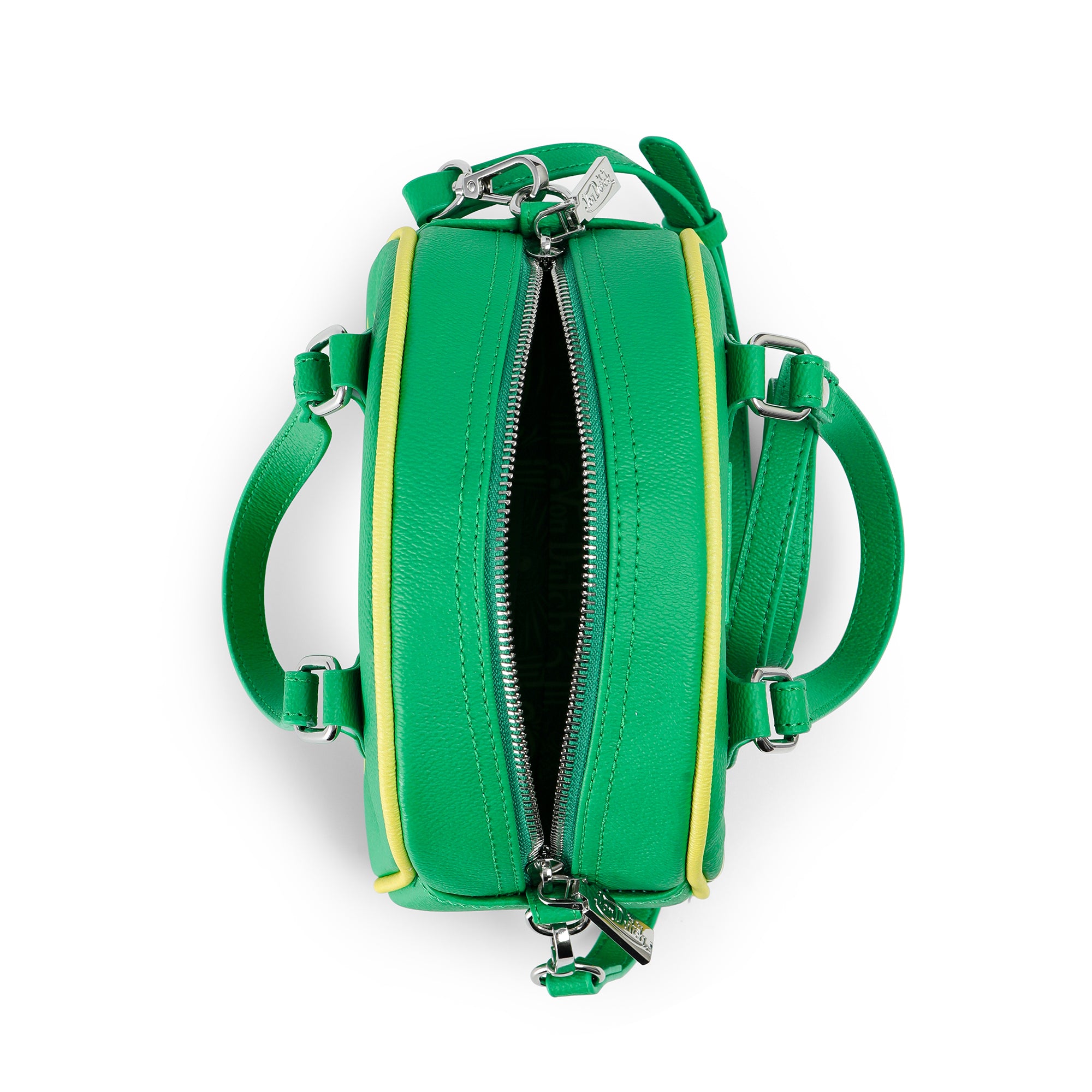 Von Dutch Green & Yellow Two-Tone Bowling Bag - Image 5