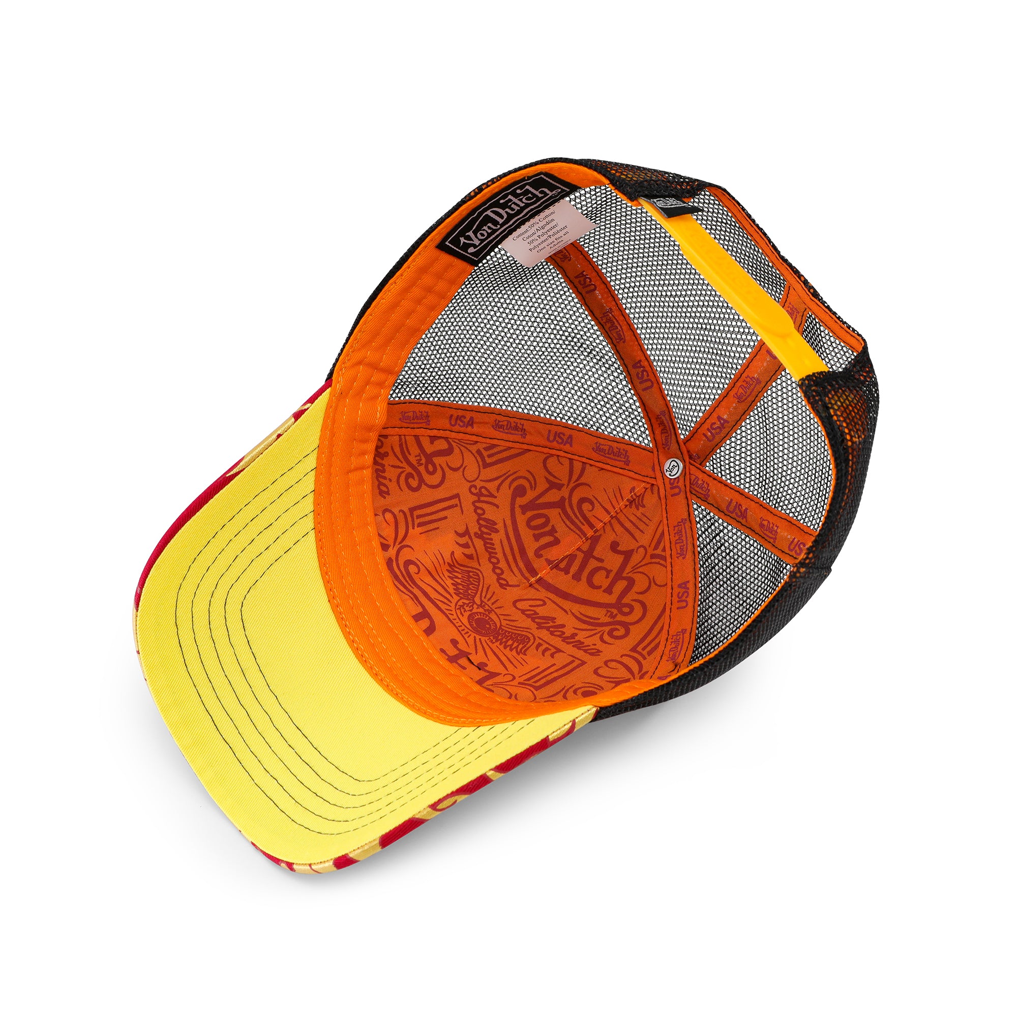 Von Dutch Red Flames Trucker Hat - Image 5