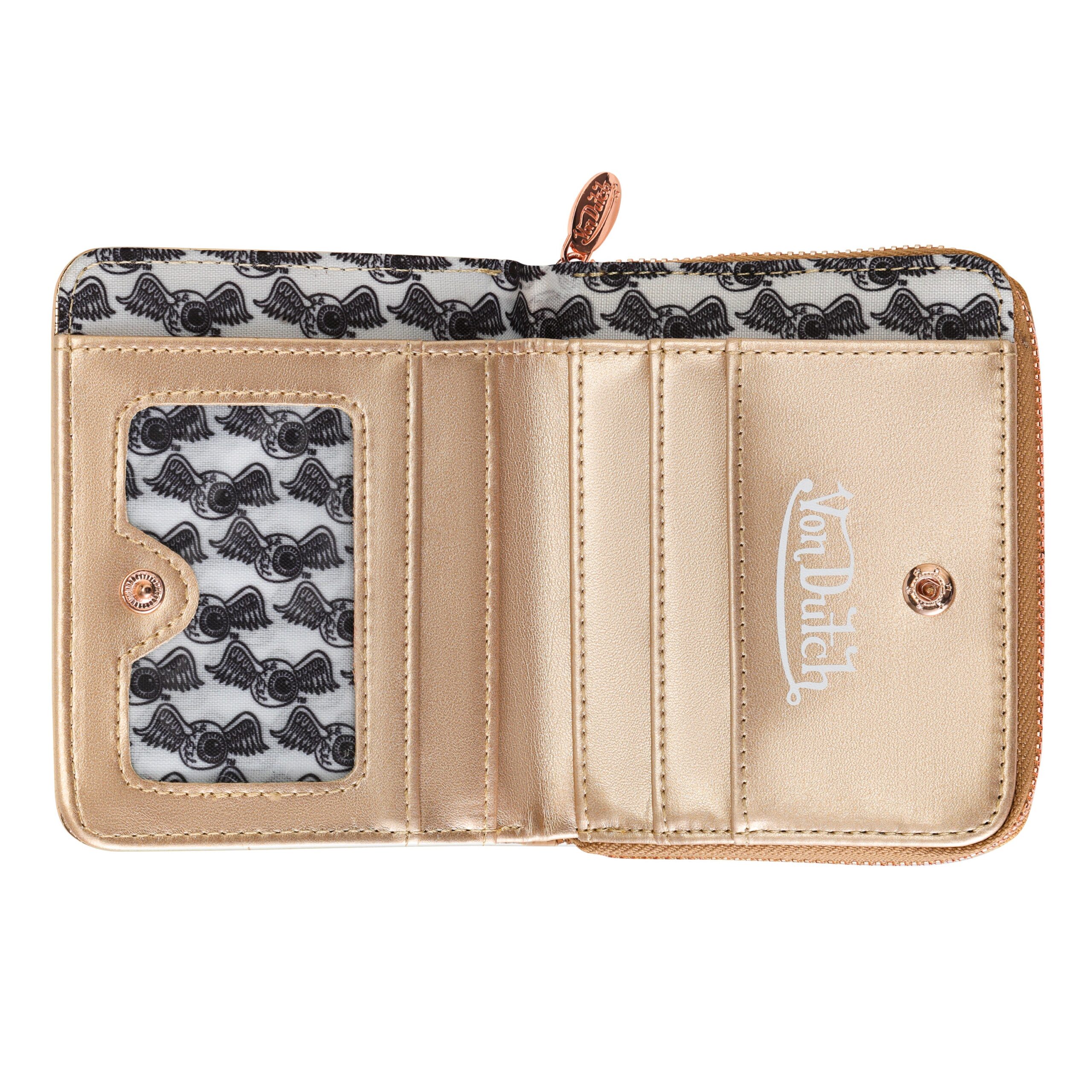 Rose Gold Reflective Logo Zip-Up Wallet - Image 2