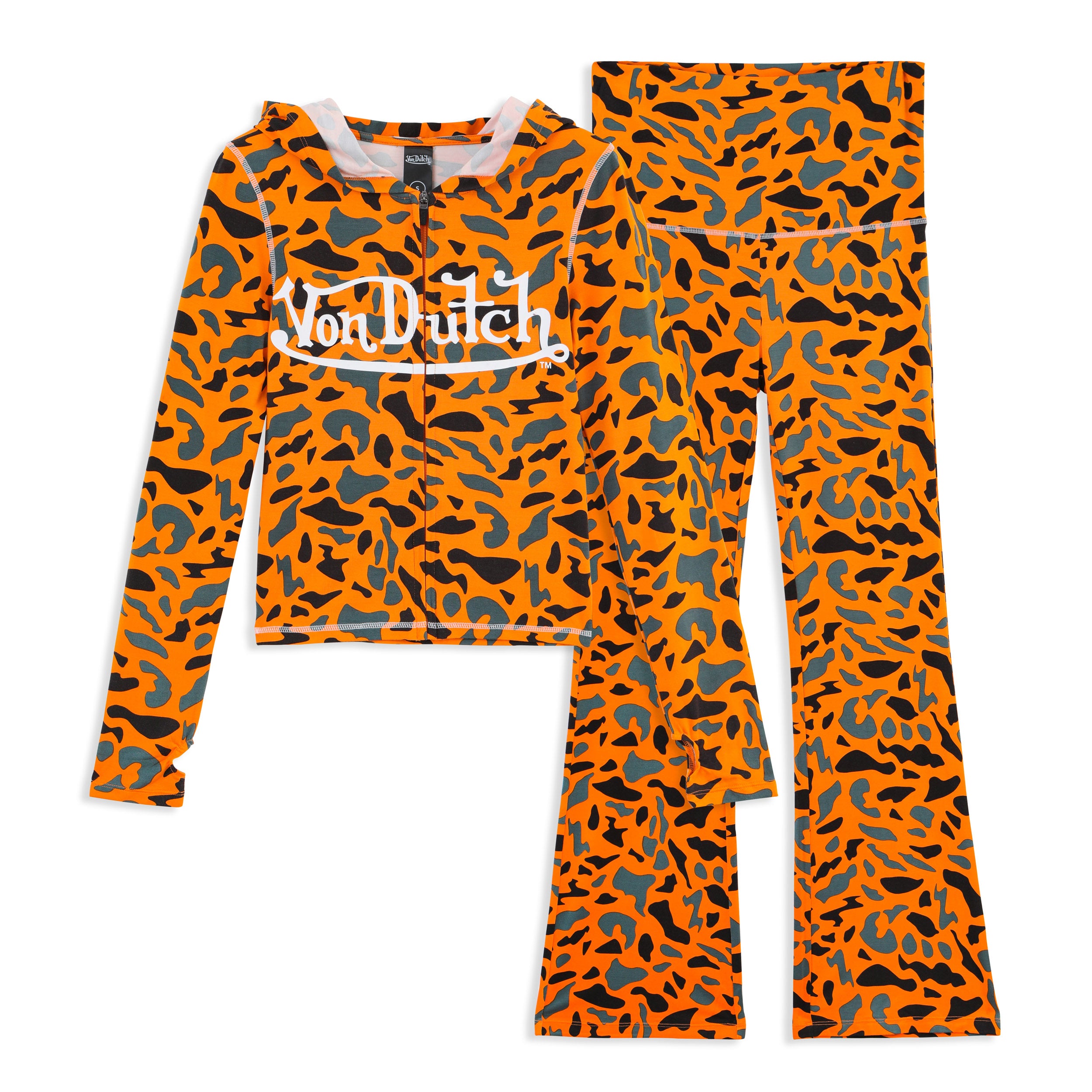 YOGA TOP - ORANGE CAMO - Image 8