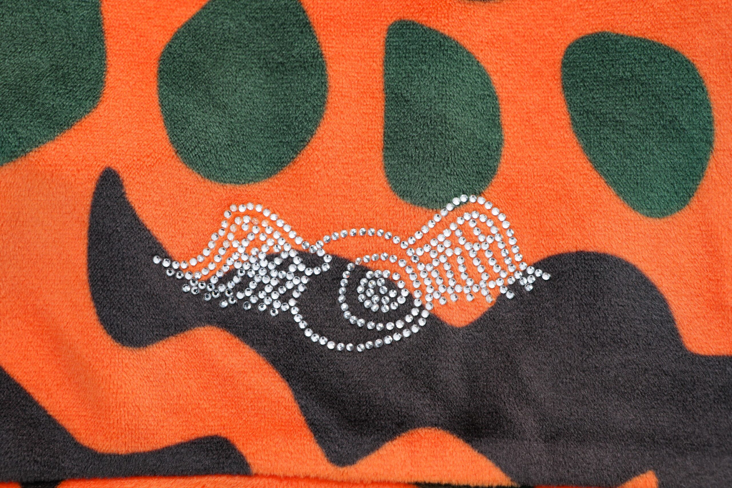 Velour Zip Up - Orange Camo - Image 10