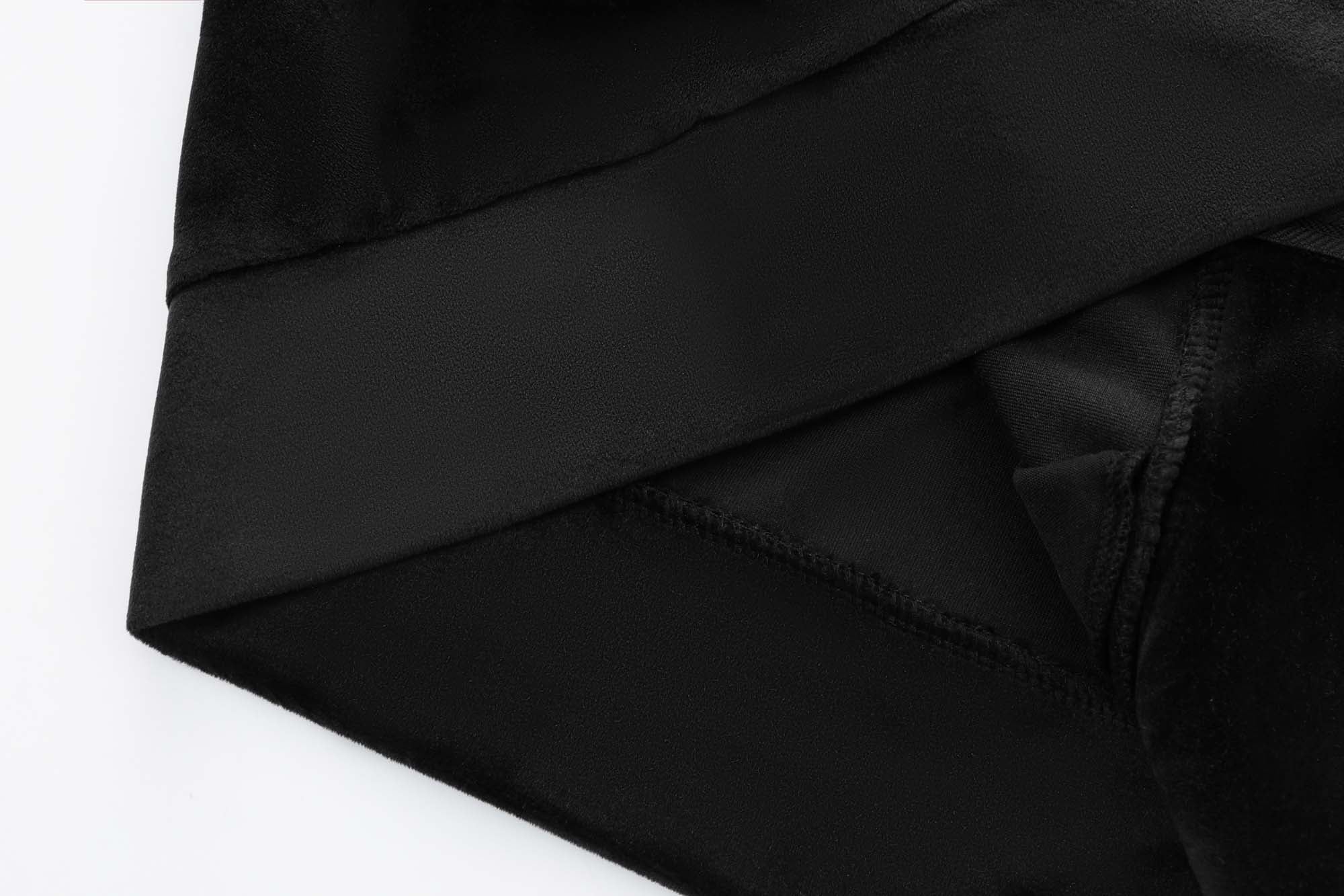 Velour Zip Up - Black - Image 9