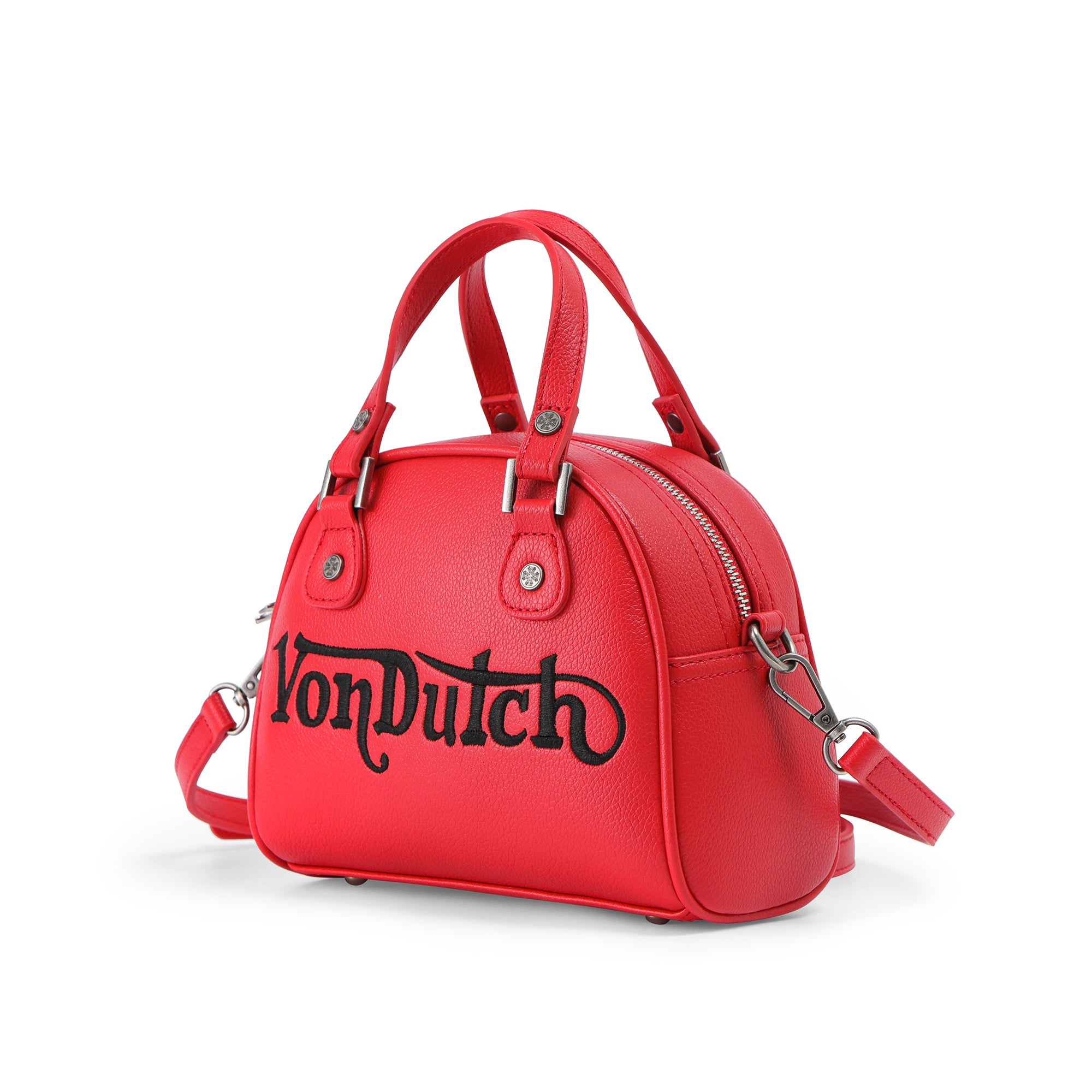 Von Dutch Chopper Cross Bowling Bag - Red & Black - Image 2
