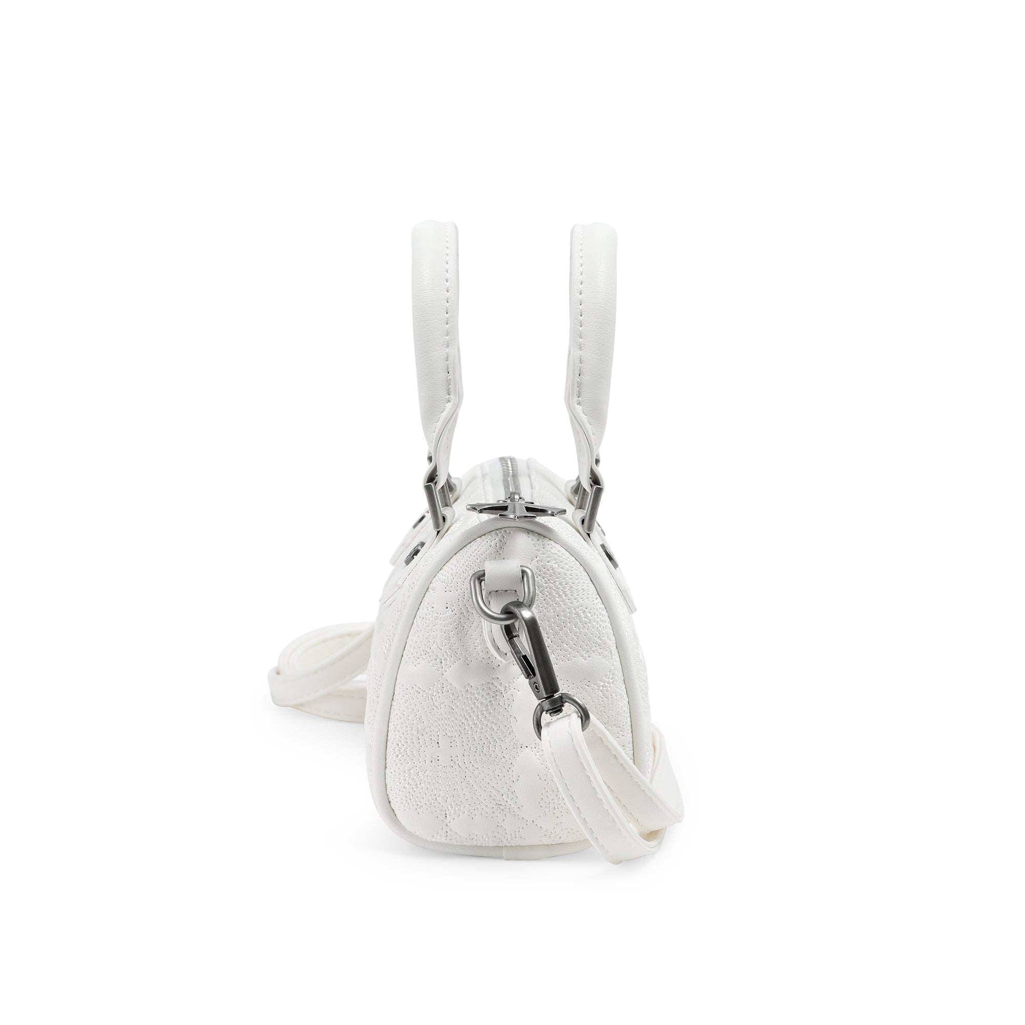 Von Dutch Embroidered Chopper Hanna Bag - White - Image 4