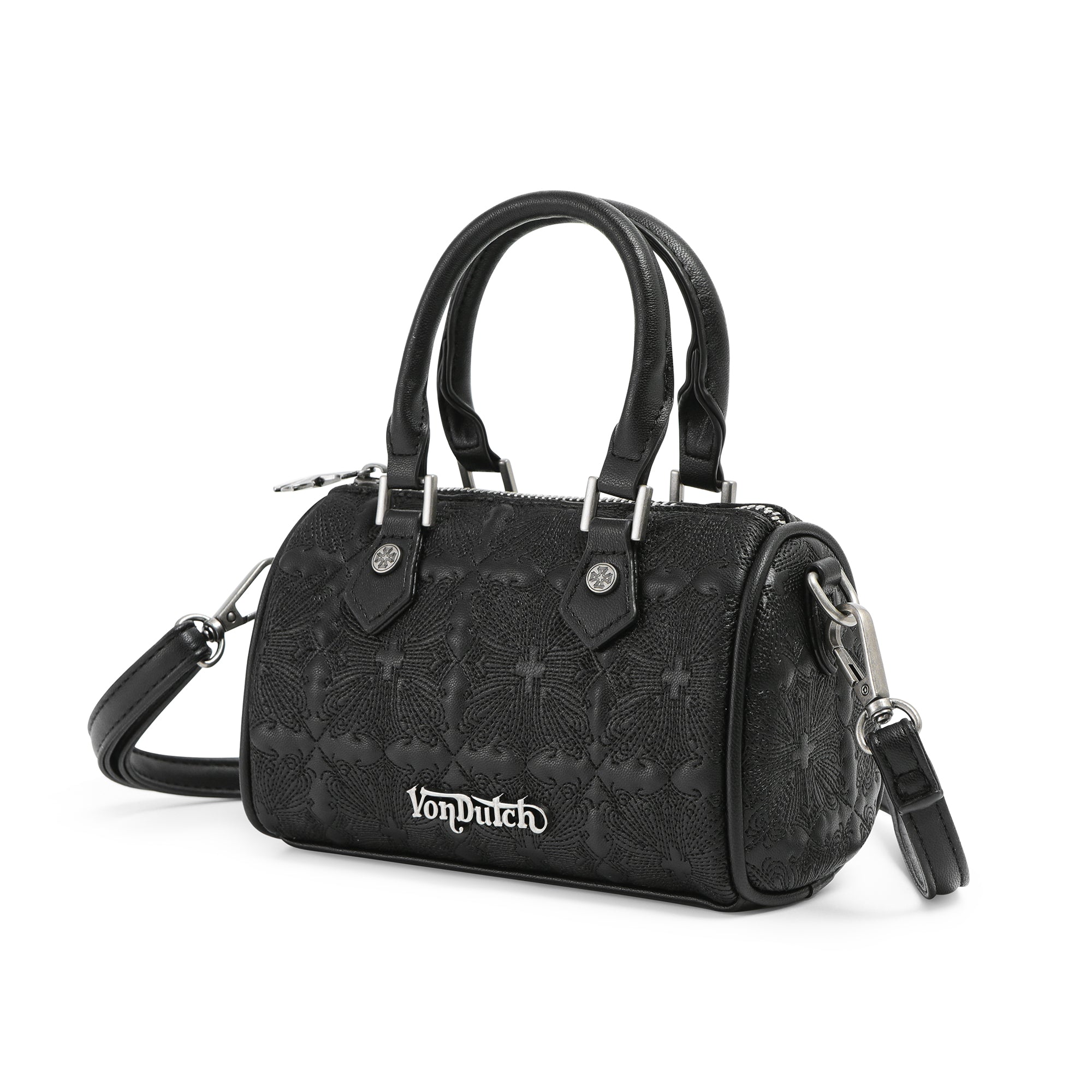 Von Dutch Embroidered Chopper Hanna Bag -Black - Image 2
