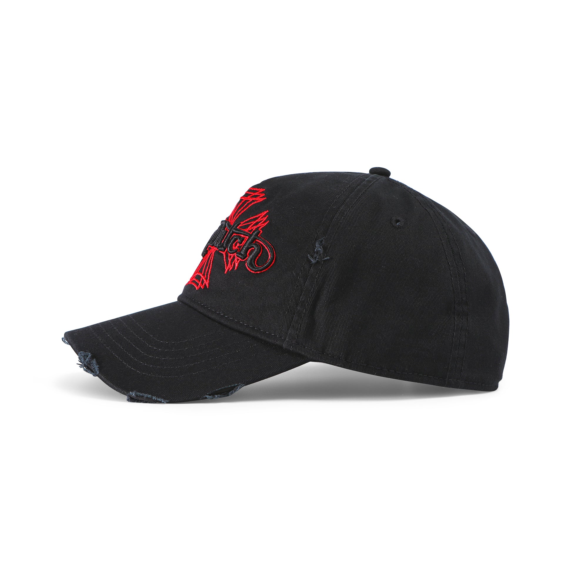 Von Dutch MotoCross Strapback Hat - Black & Red - Image 2
