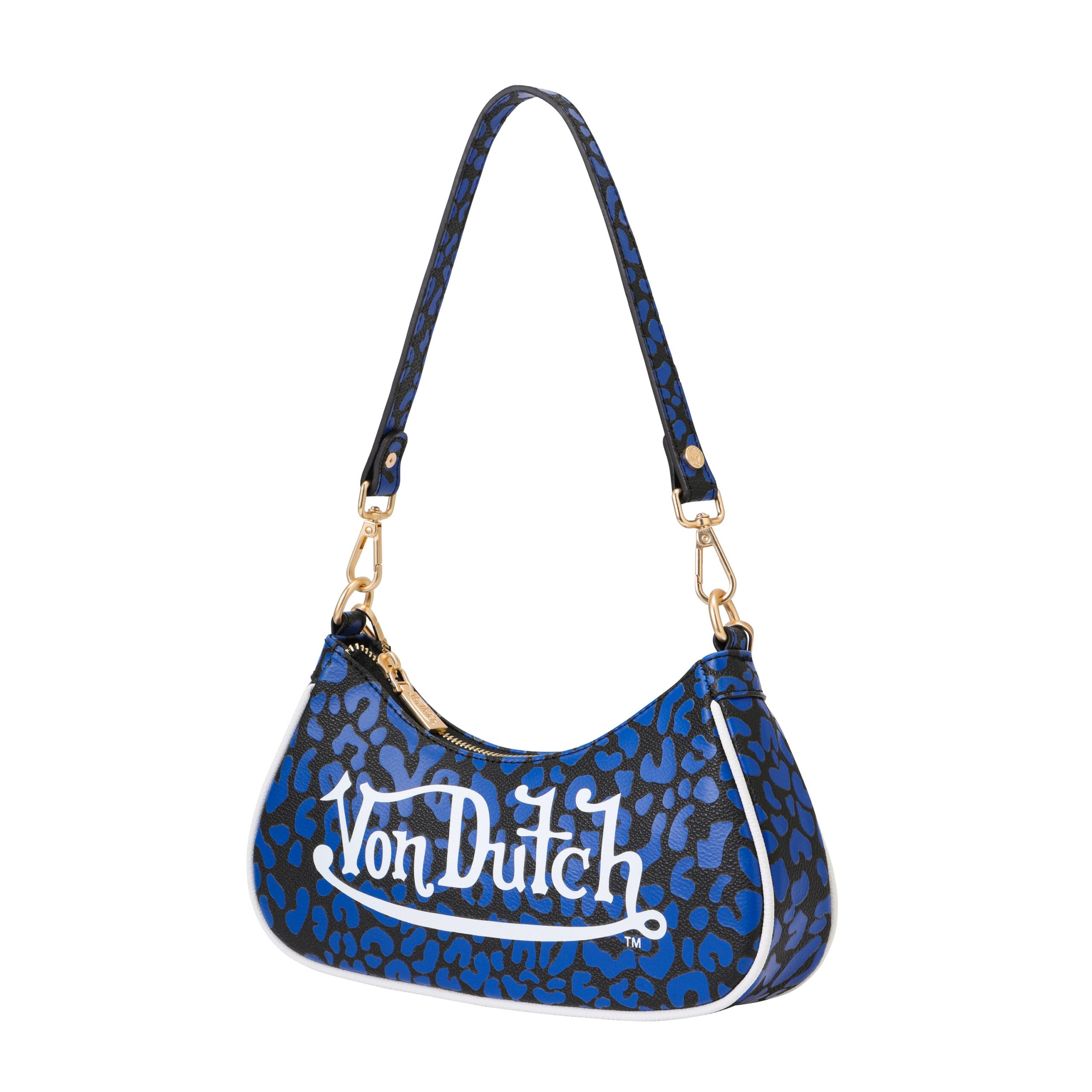Von Dutch Blue Cheetah Shoulder Bag - Image 2