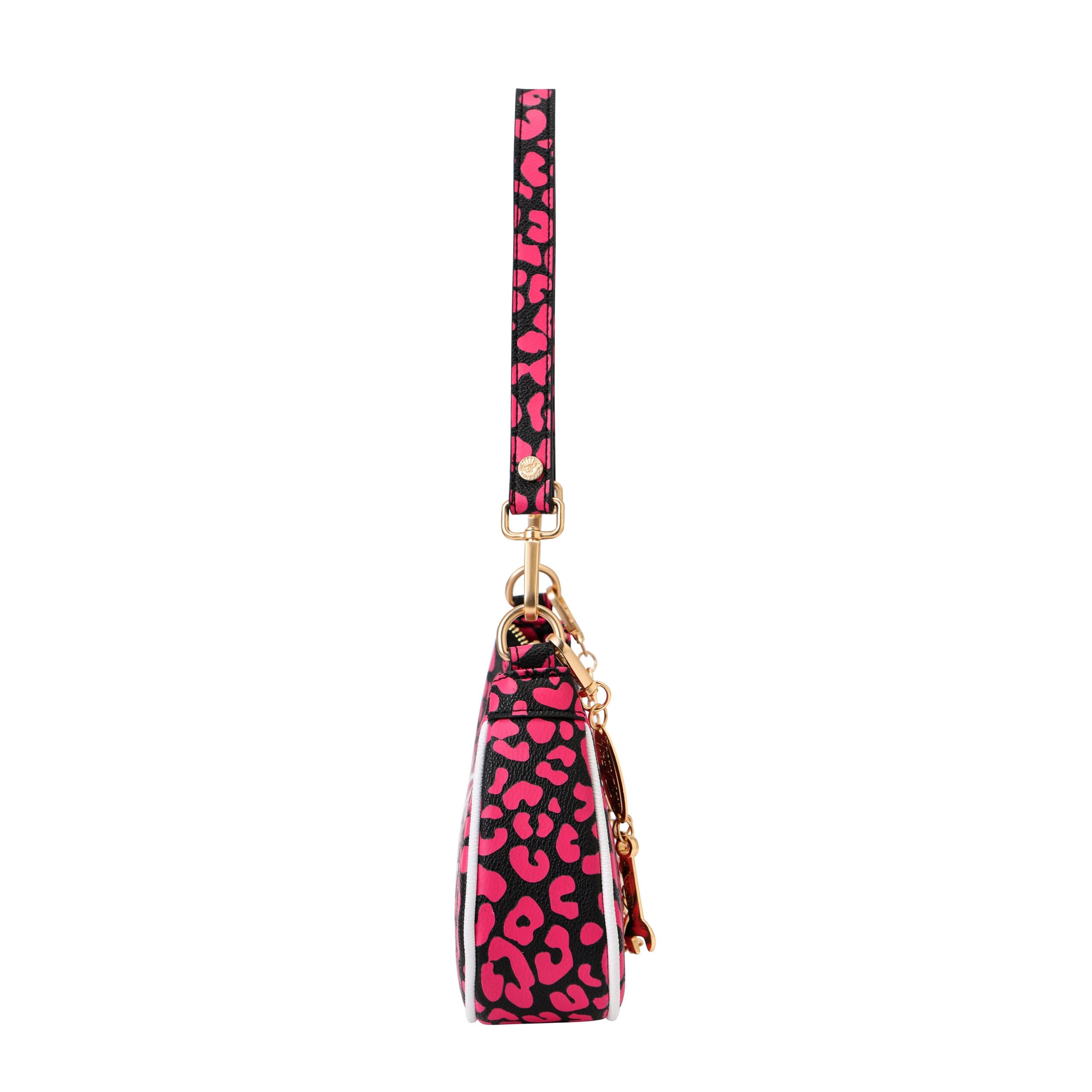 Von Dutch Hot Pink Cheetah Shoulder Bag - Image 3