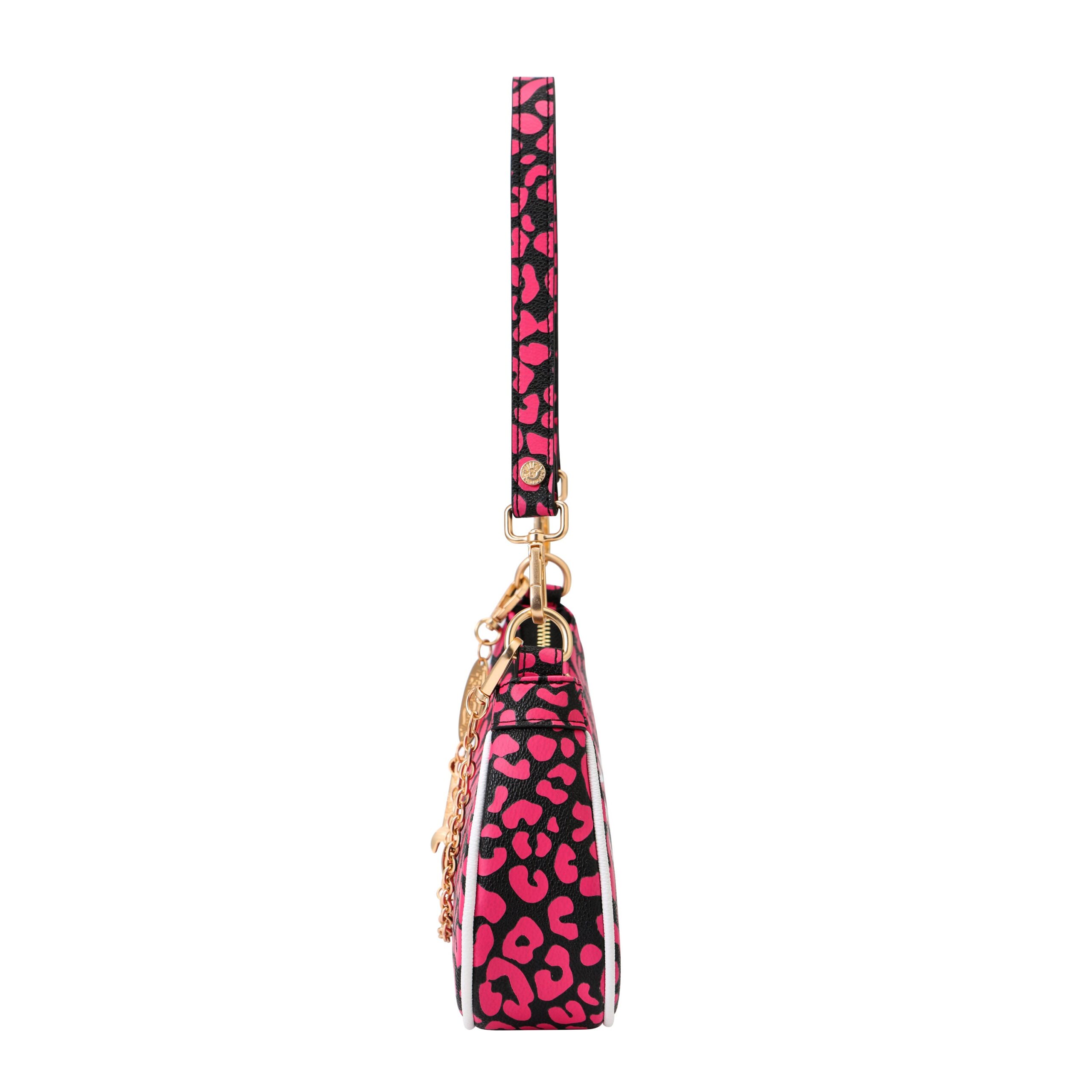 Von Dutch Hot Pink Cheetah Shoulder Bag - Image 6