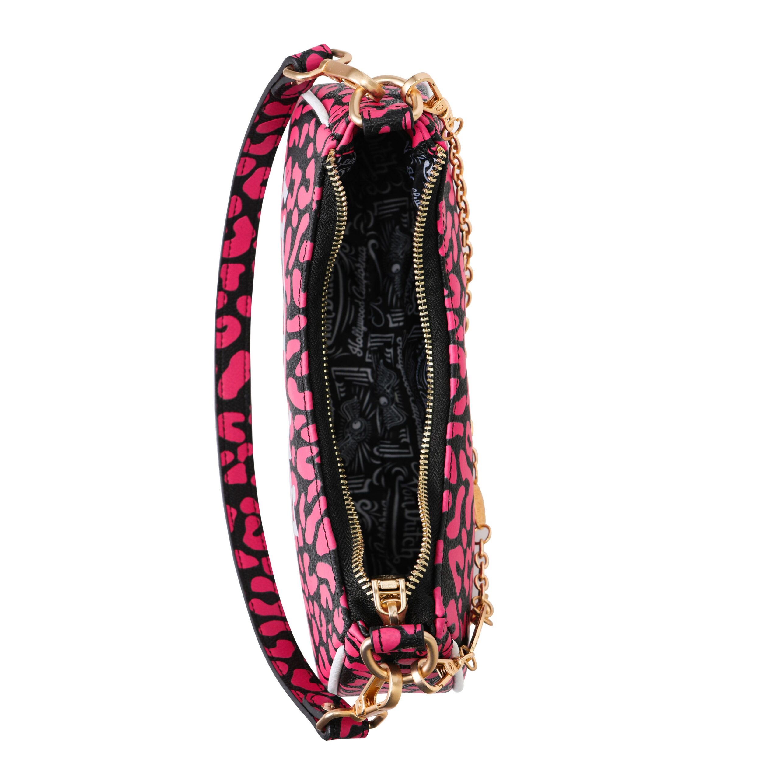 Von Dutch Hot Pink Cheetah Shoulder Bag - Image 7