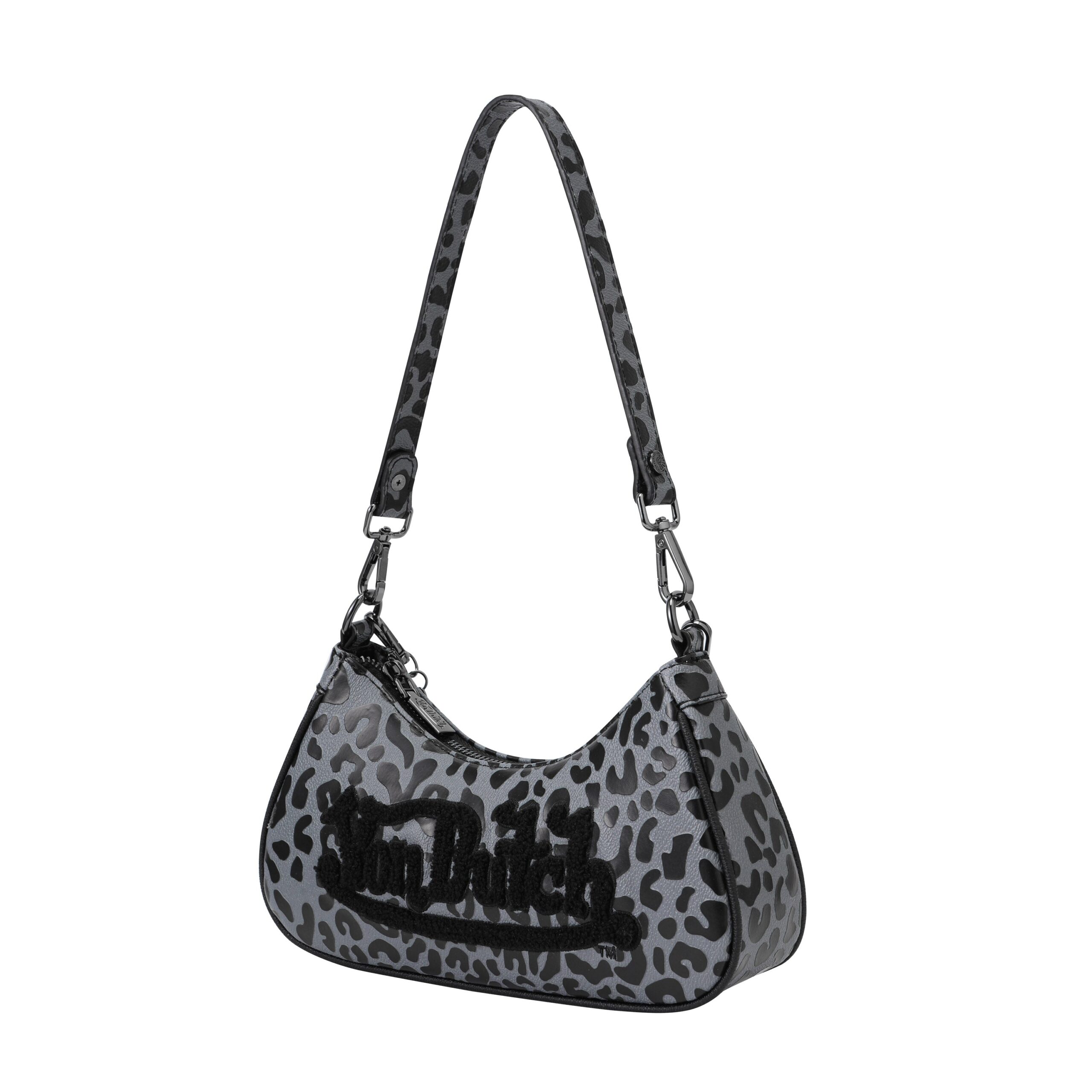 Von Dutch Grey Cheetah Shoulder Bag - Image 2