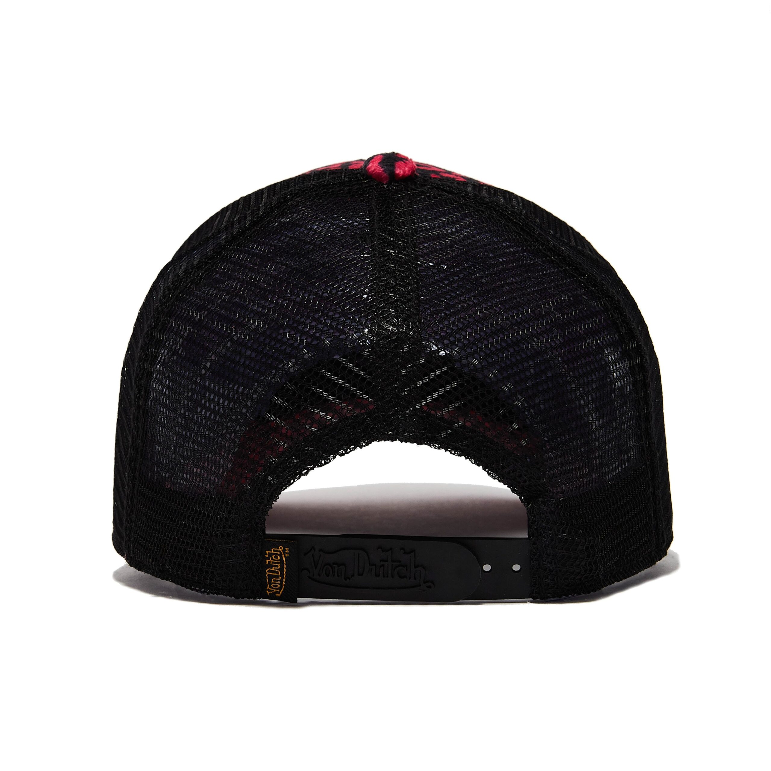 Von Dutch Hot Pink Cheetah Velvet Trucker Hat - Image 3