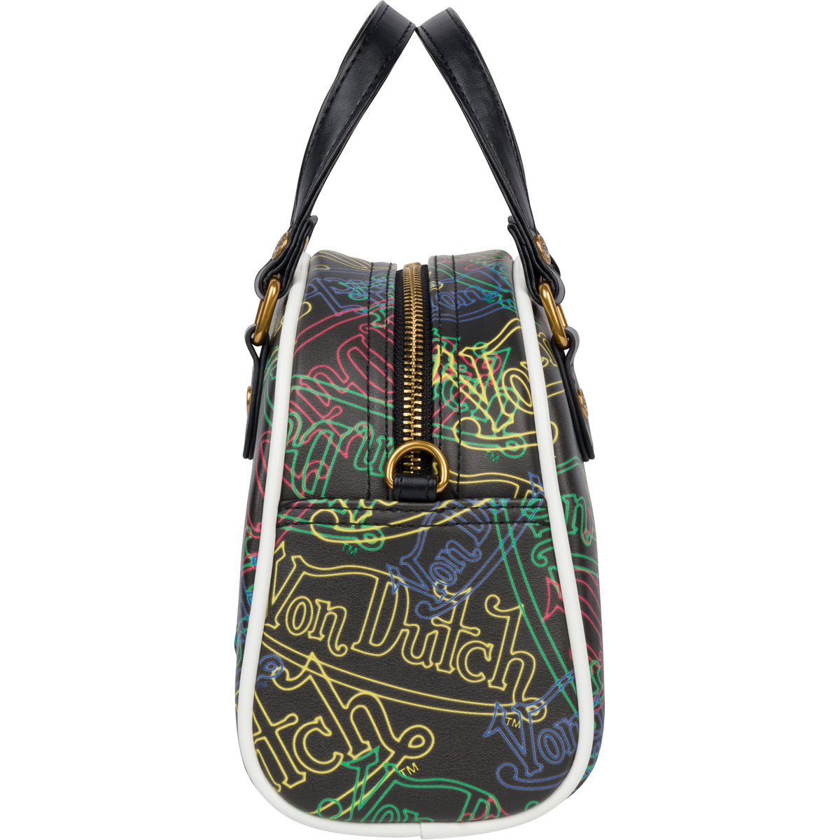 Von Dutch Neon Multi-Logo Bowling Bag - Image 4