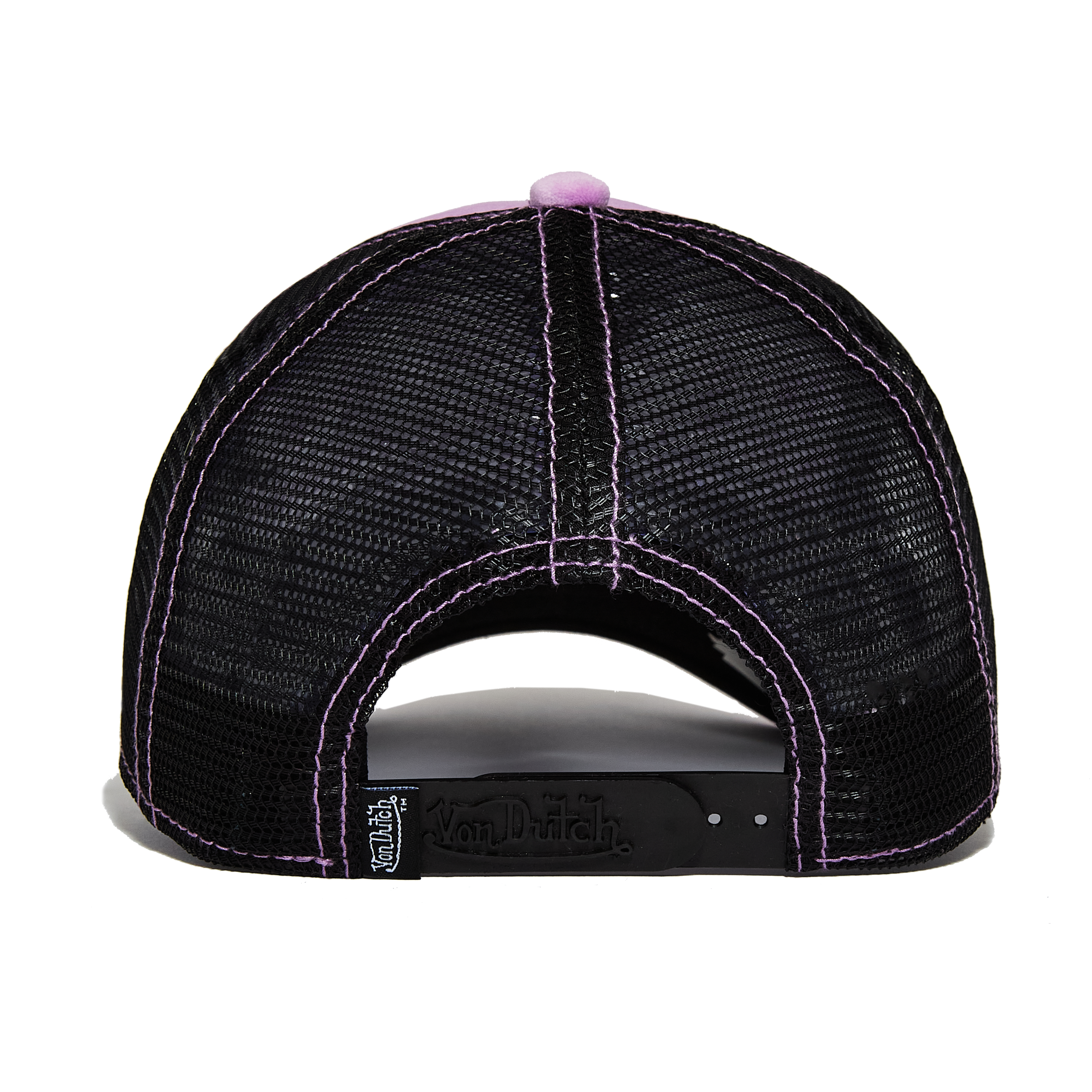 Von Dutch Plum Dust Velvet Trucker Hat - Image 3