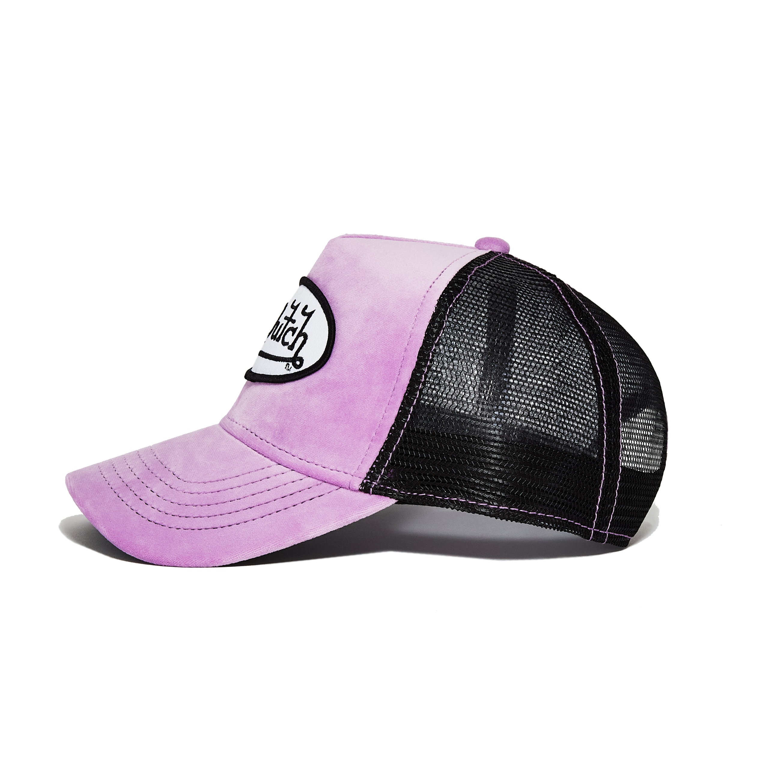 Von Dutch Plum Dust Velvet Trucker Hat - Image 2