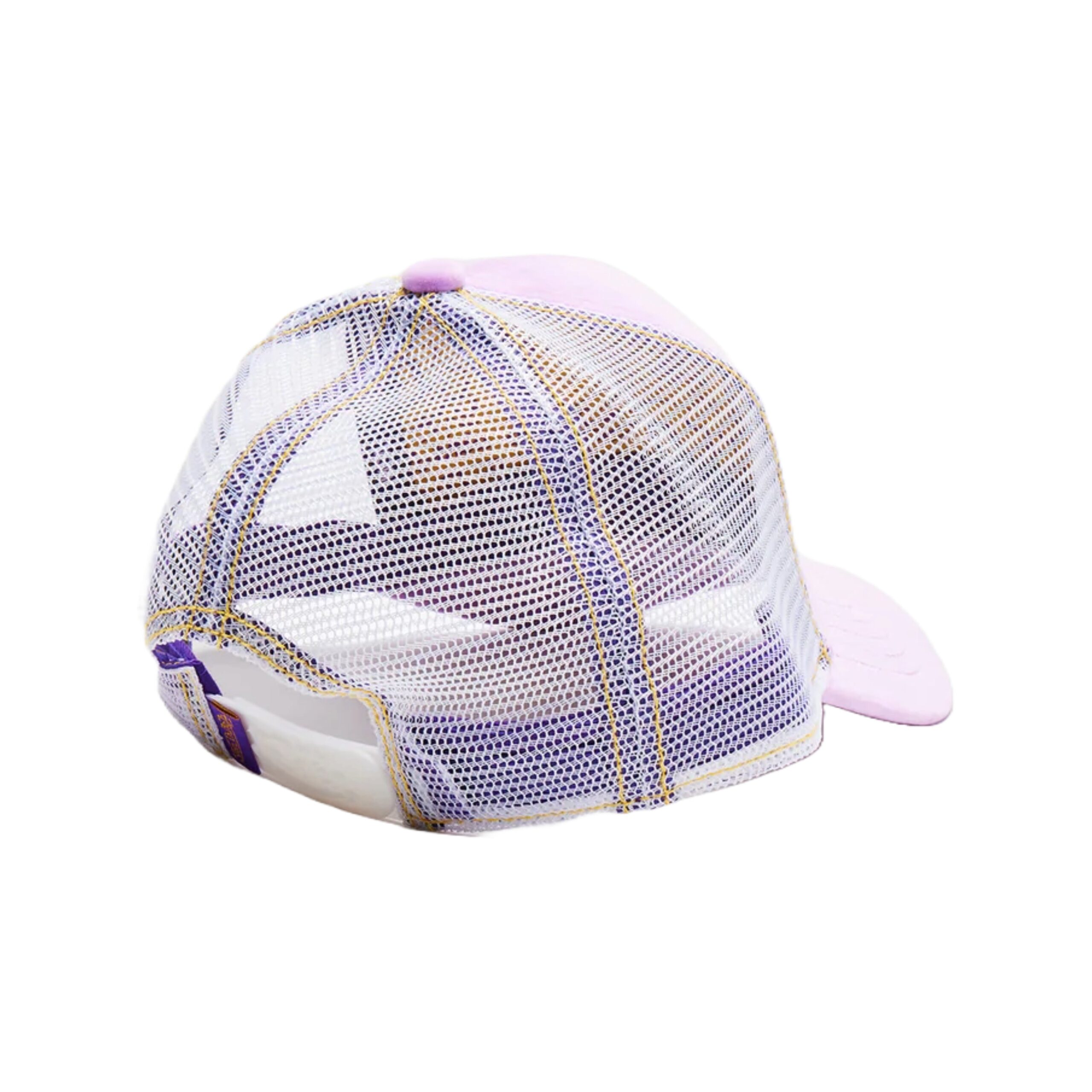 Von Dutch Purple Reverse Logo Velvet Trucker Hat - Image 4