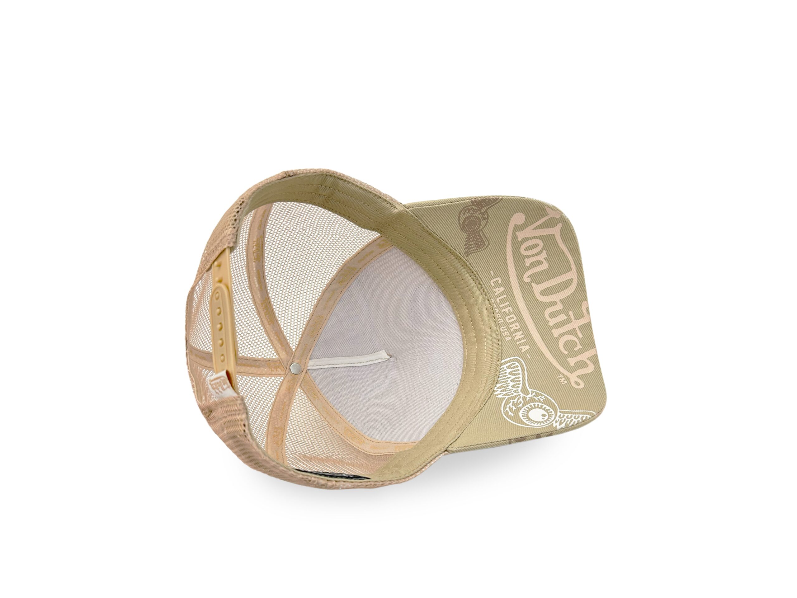 Von Dutch Trucker Hat - Cafe & White - Image 5