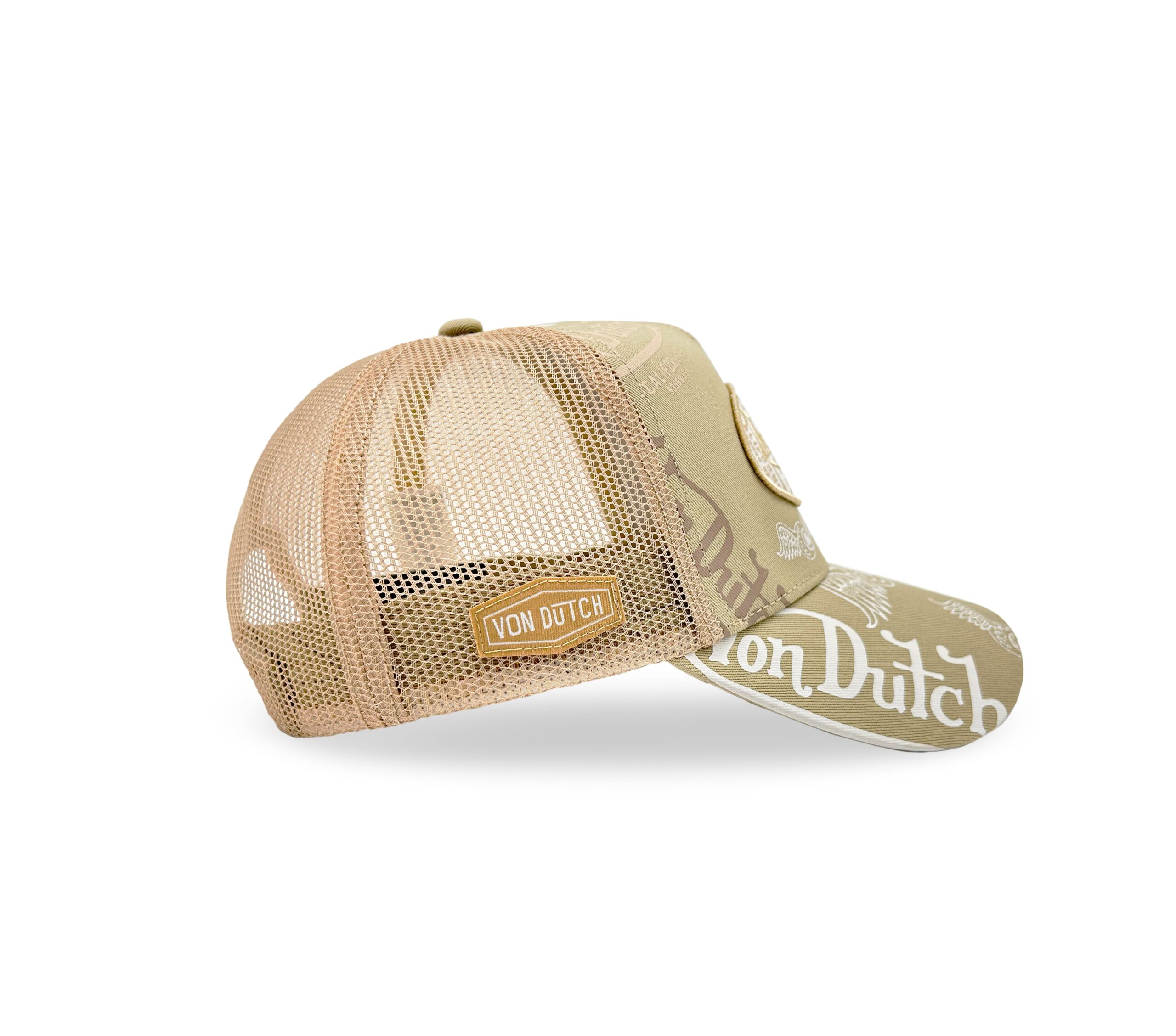 Von Dutch Trucker Hat - Cafe & White - Image 3