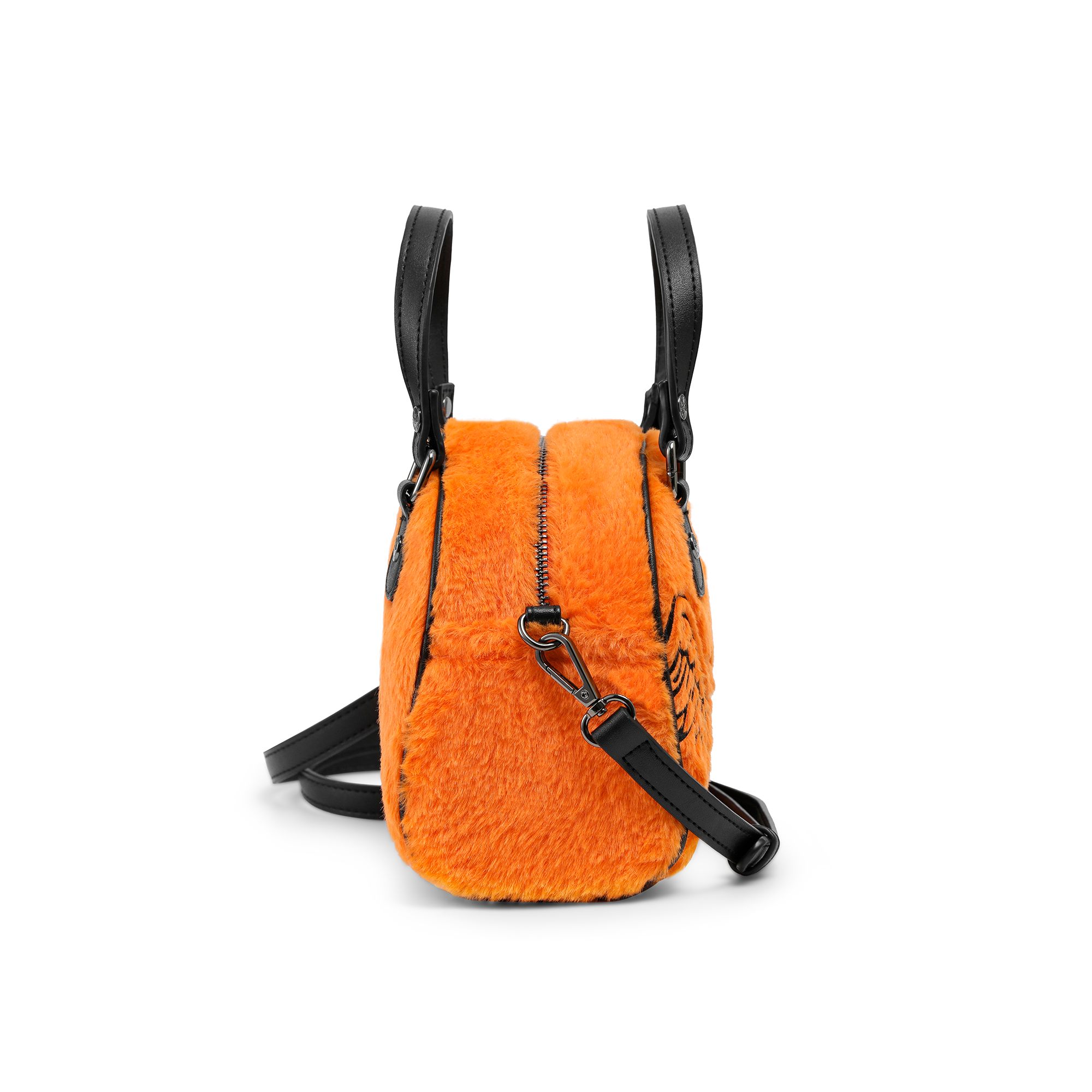 Von Dutch Orange Furry Bowling Bag - Image 6