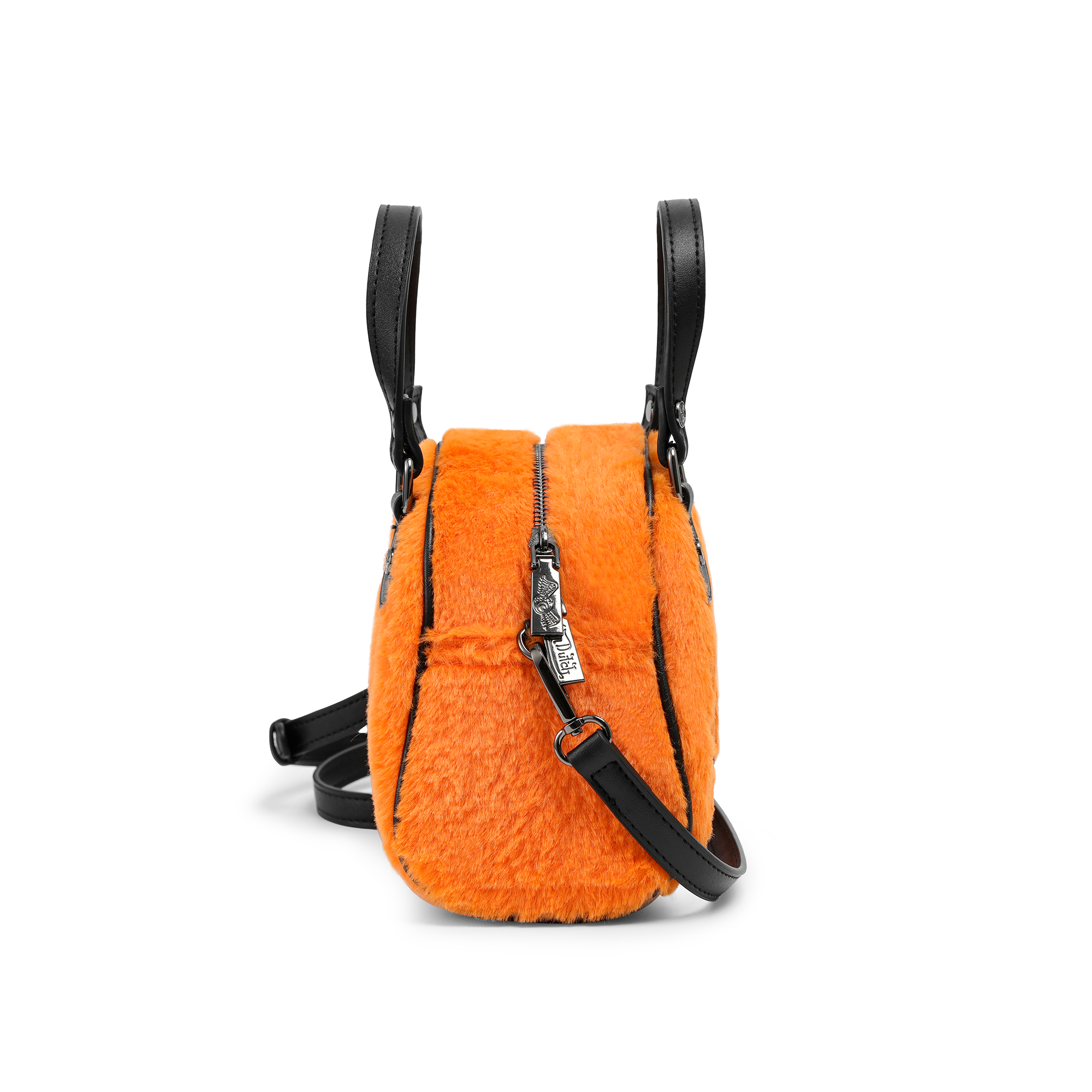 Von Dutch Orange Furry Bowling Bag - Image 7