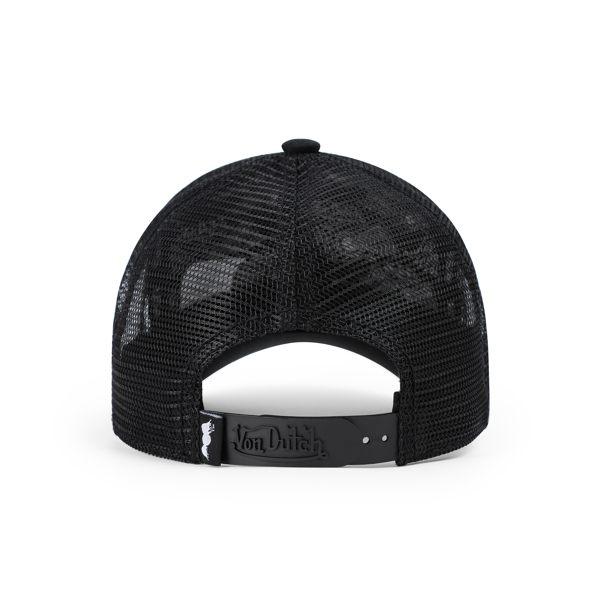 Von Dutch Kids Classic Trucker Hat - All Over Black Jax - Image 6