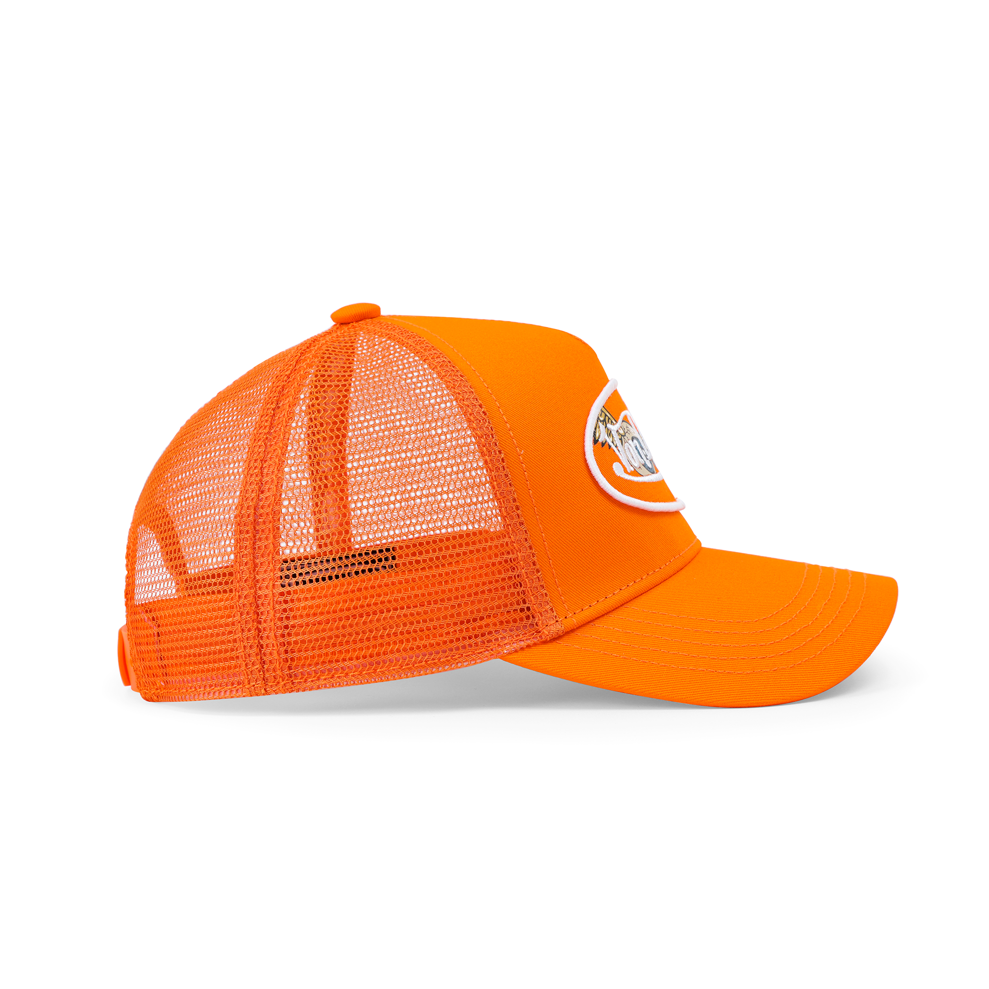 Von Dutch Kids Classic Trucker Hat - Orange Oval Eye - Image 3