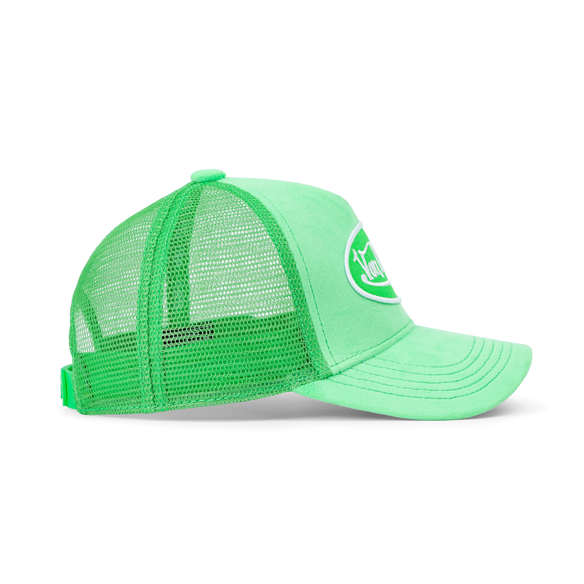 Von Dutch Kids Velvet Trucker Hat - Lime Green - Image 3