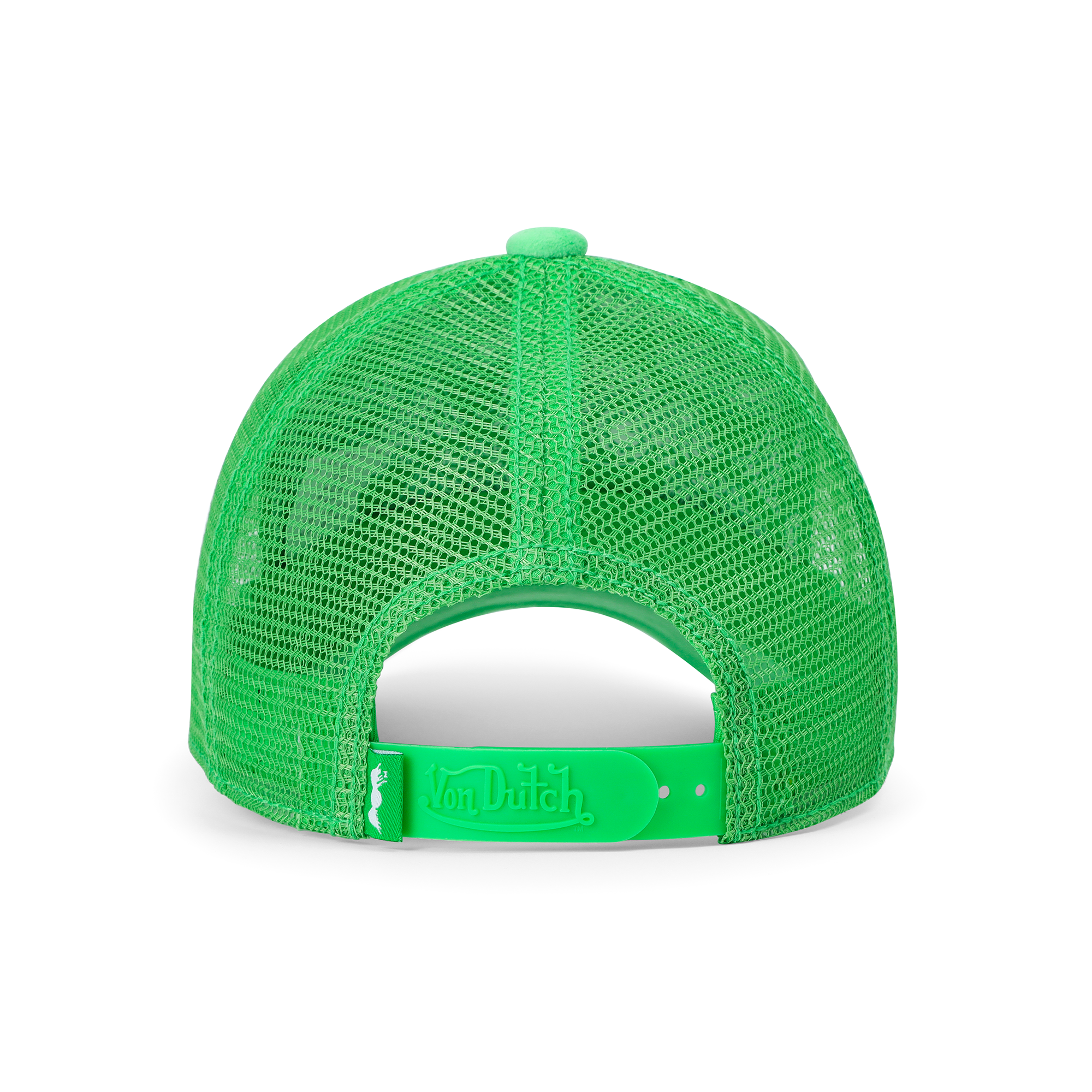 Von Dutch Kids Velvet Trucker Hat - Lime Green - Image 6
