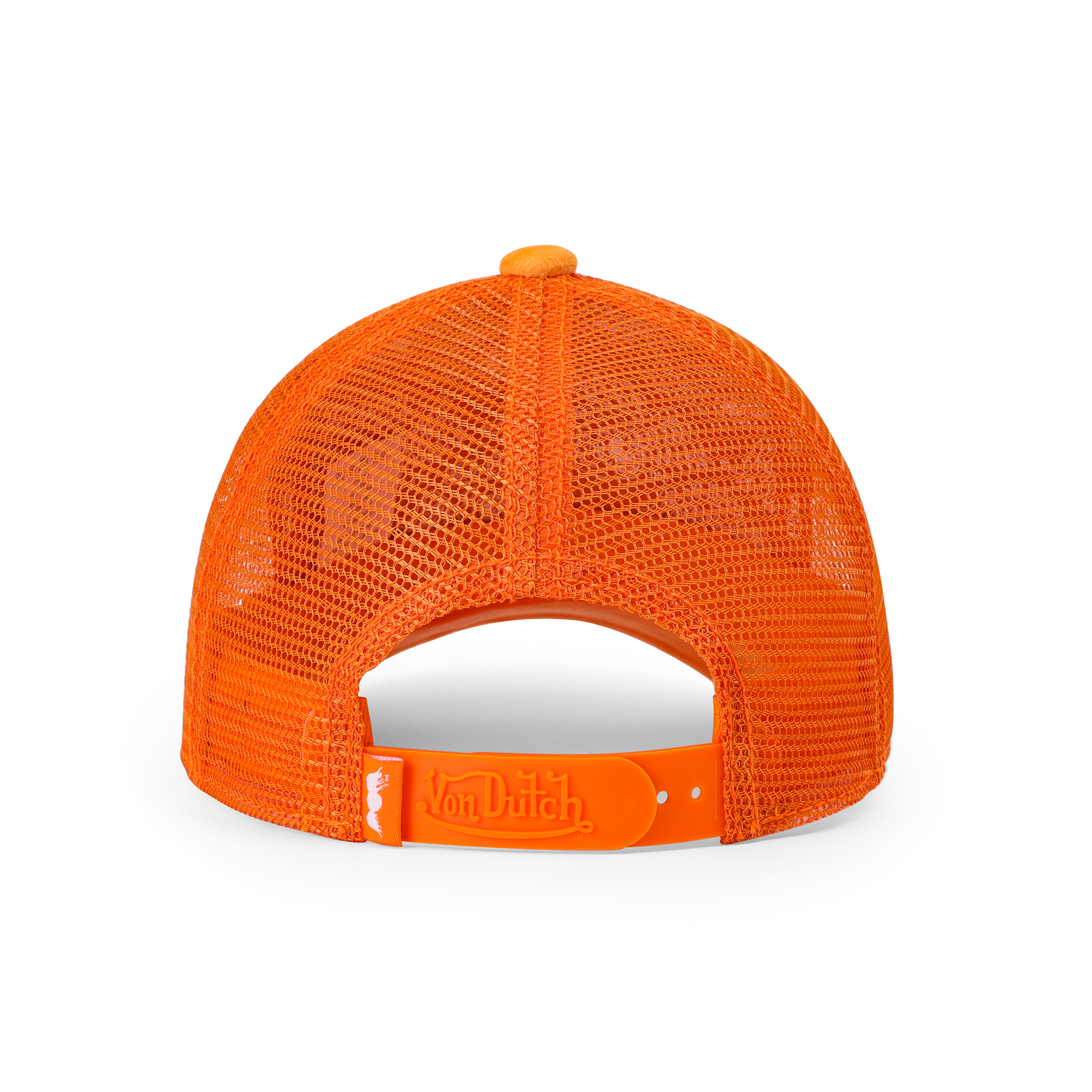 Von Dutch Kids Velvet Trucker Hat - Neon Orange - Image 6
