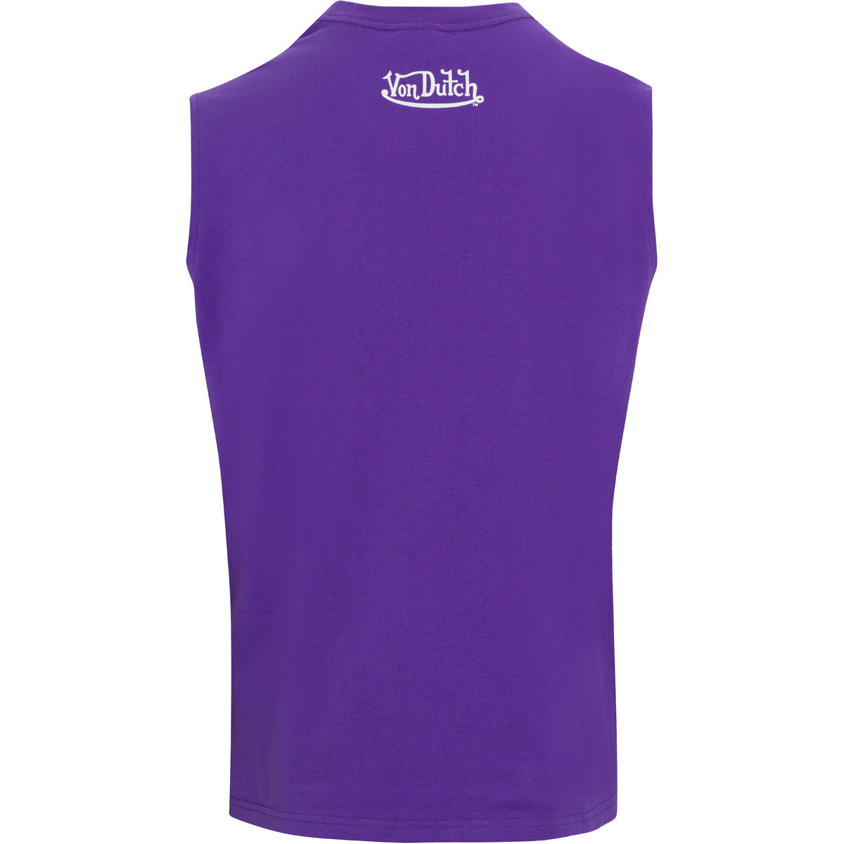 Von Dutch Originals Flying Eyeball Purple Sleeveless Tee - Image 2