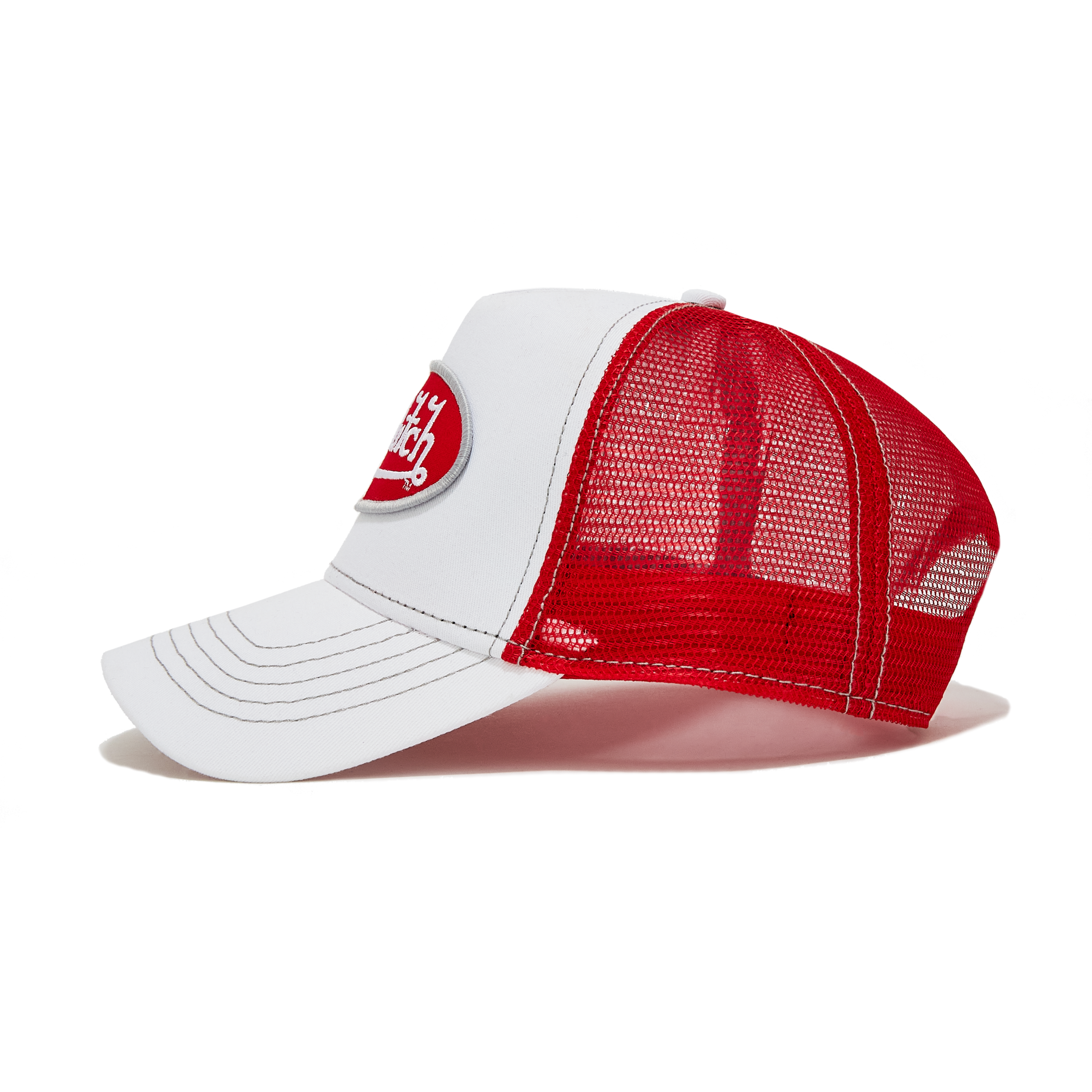 Von Dutch White & Red Trucker Hat - Image 2