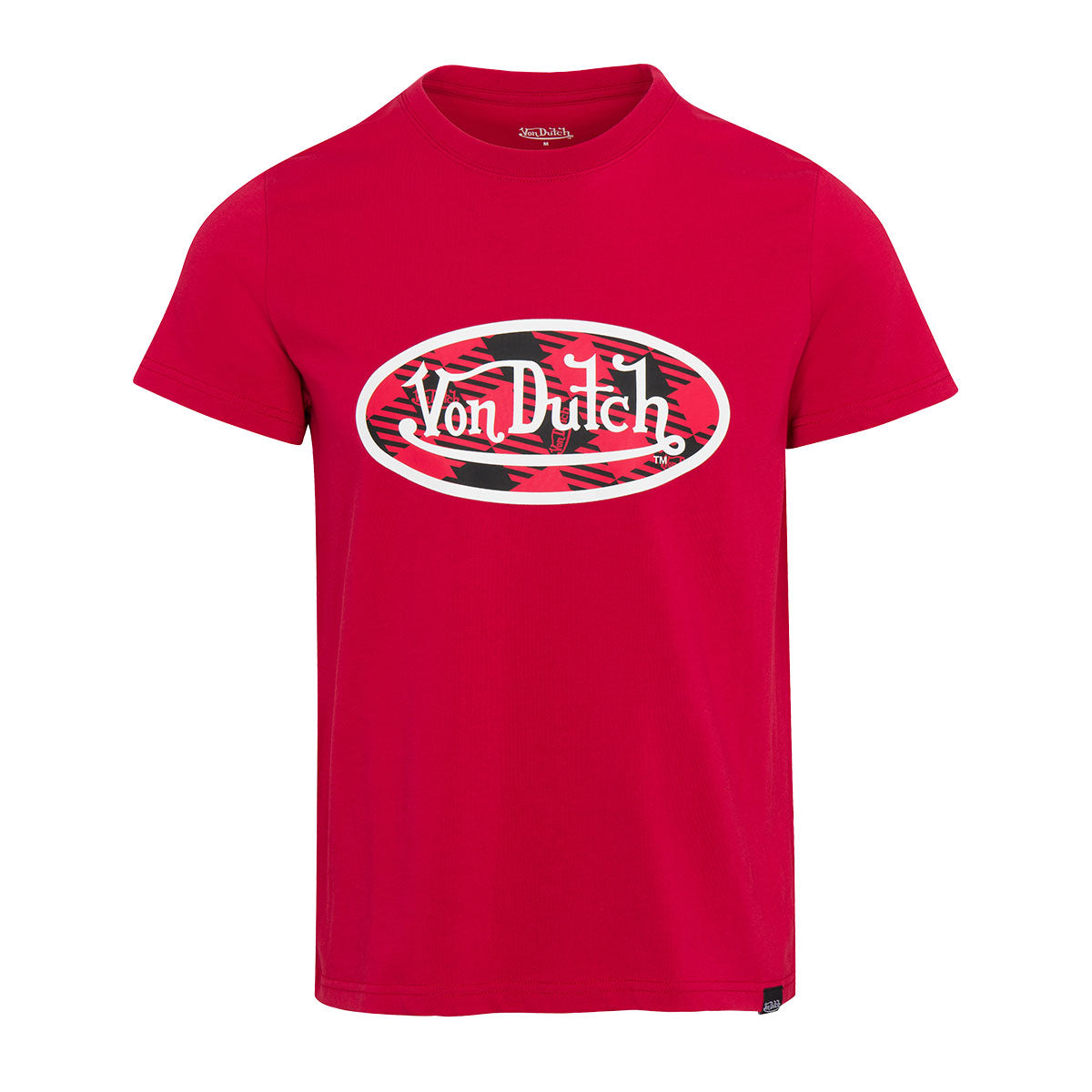 Von Dutch Women's Red Plaid SS Tee