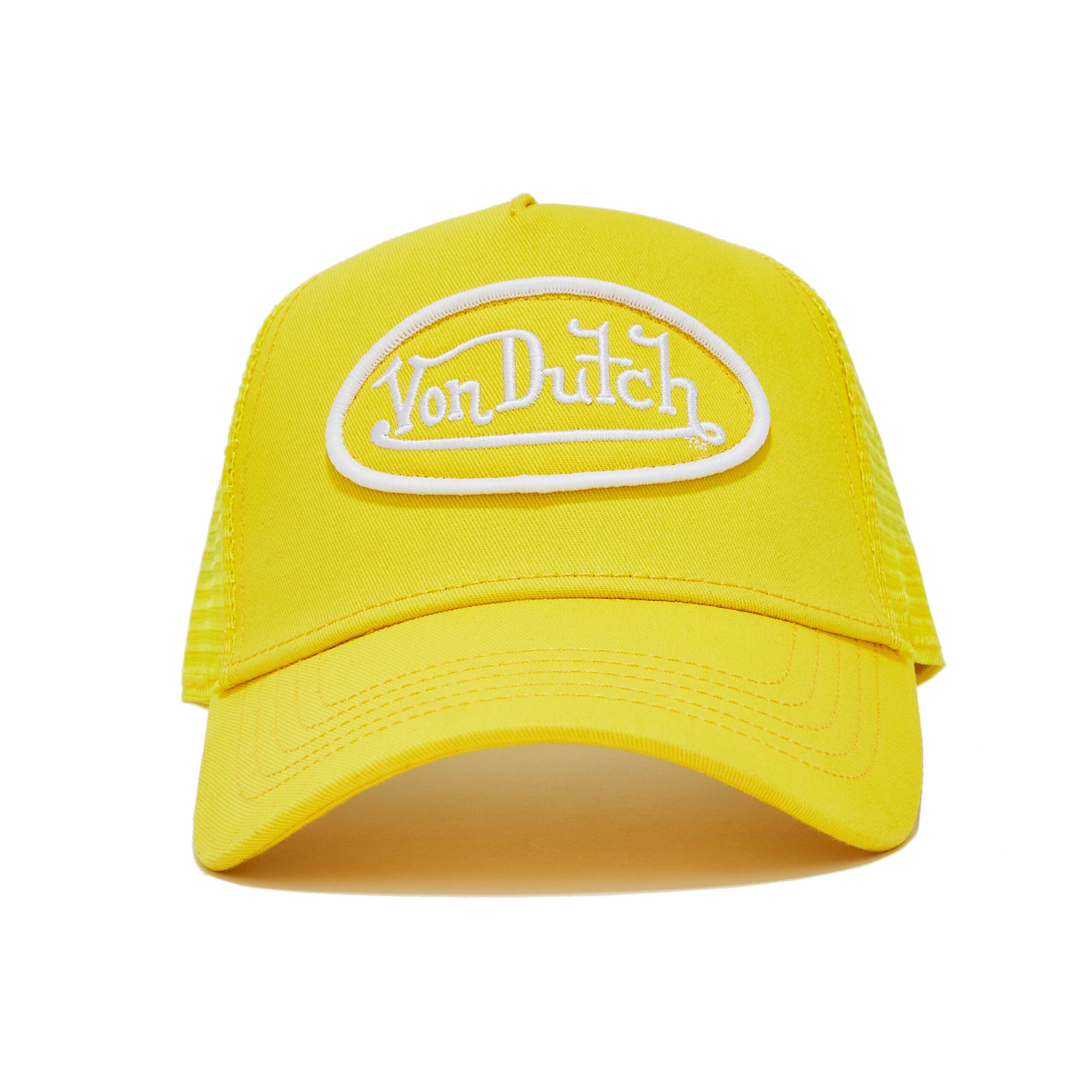 Von Dutch Yellow & White Trucker Hat - Image 6