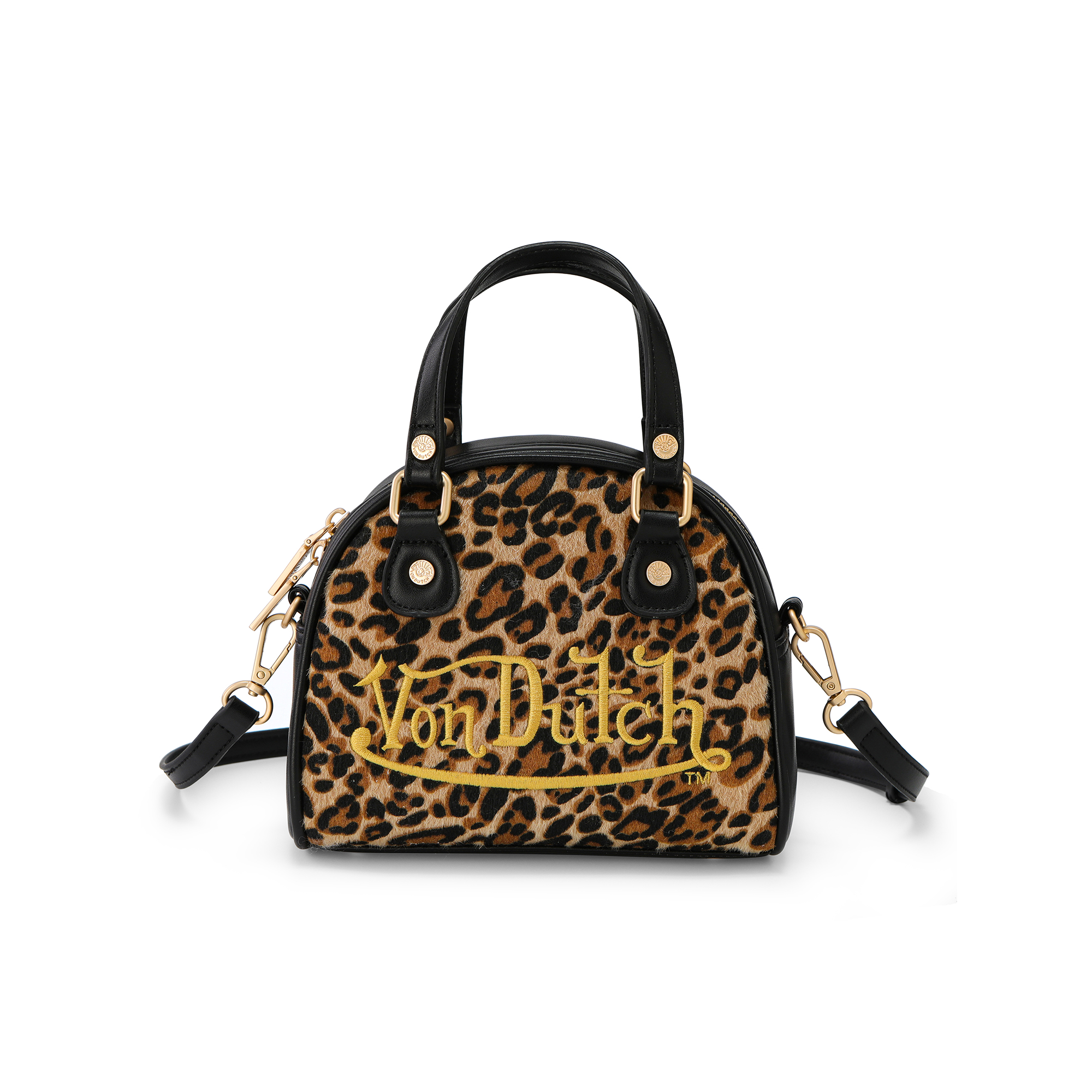 Von Dutch Mini Bowling Bag - Classic Leopard - Image 8