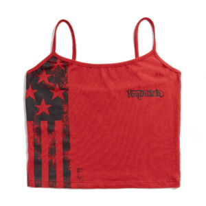 Von Dutch Red & Black Racing Spaghetti Top